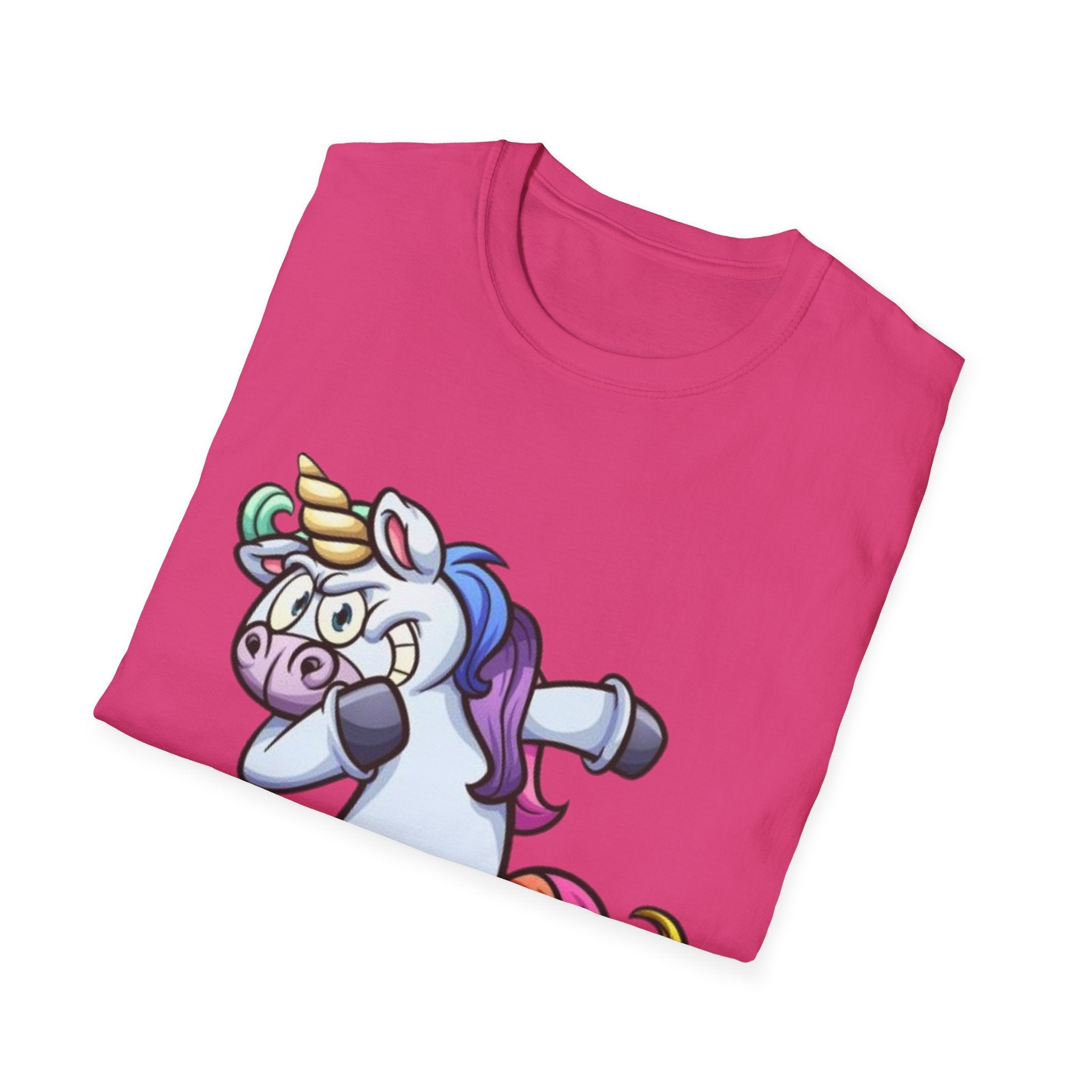 Dabbing Unicorn Unisex Softstyle T-shirt