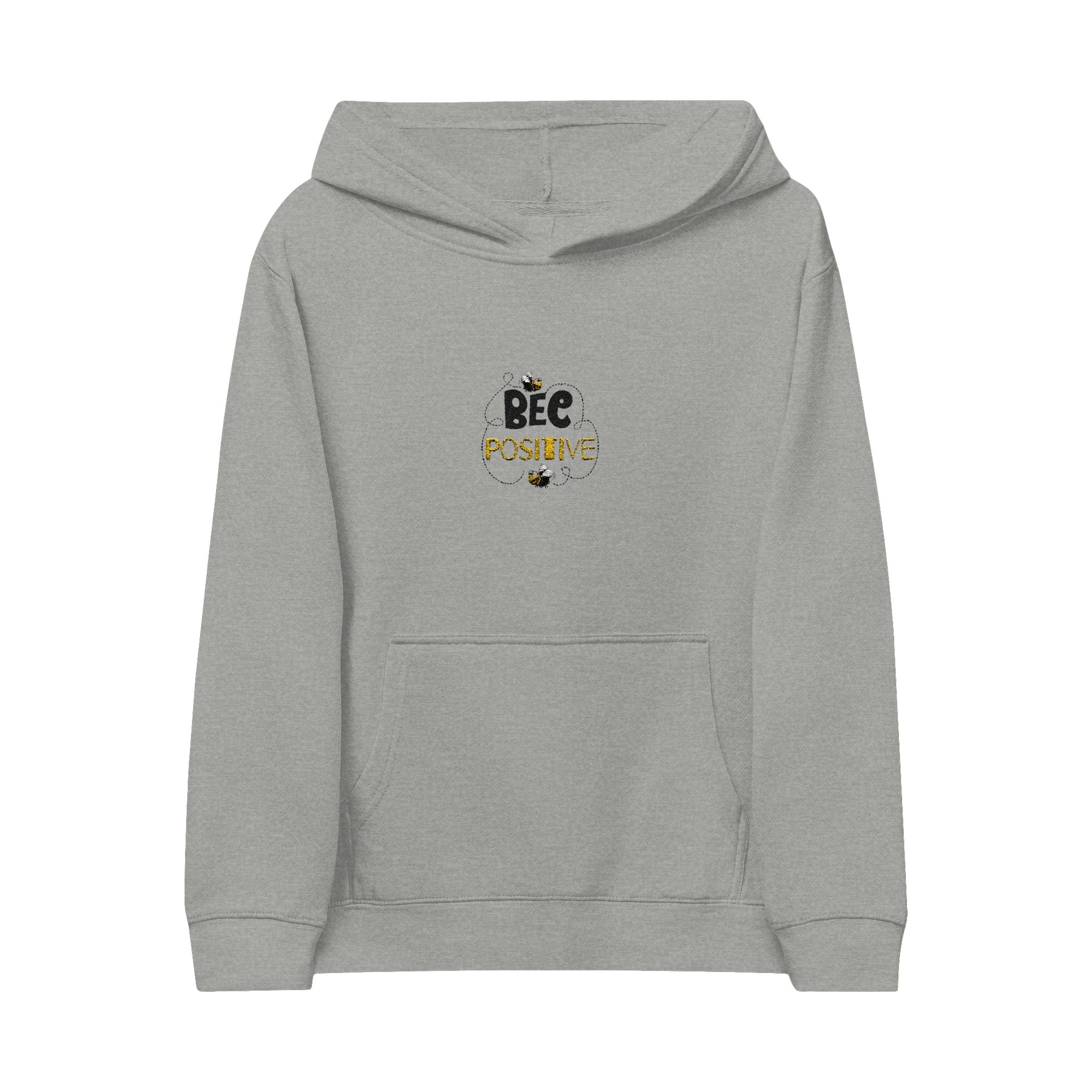 Bee Positive Kids Embroidered Fleece Hoodie