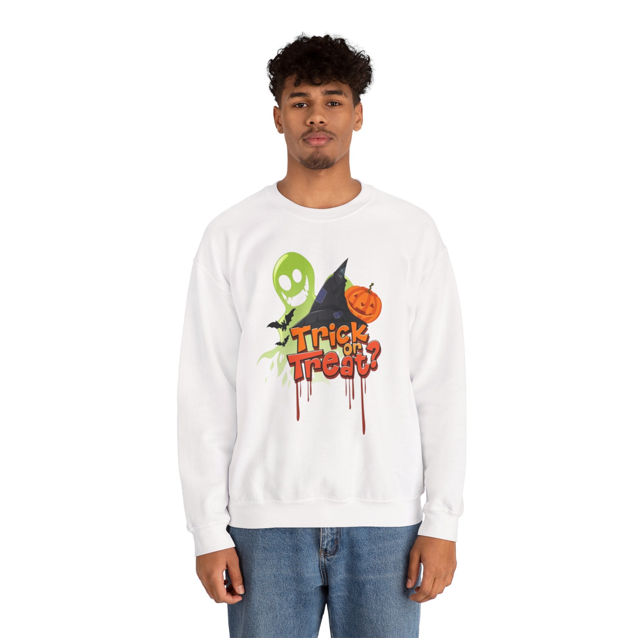 Halloween Trick or Treat Unisex Heavy Blend™ Crewneck Sweatshirt