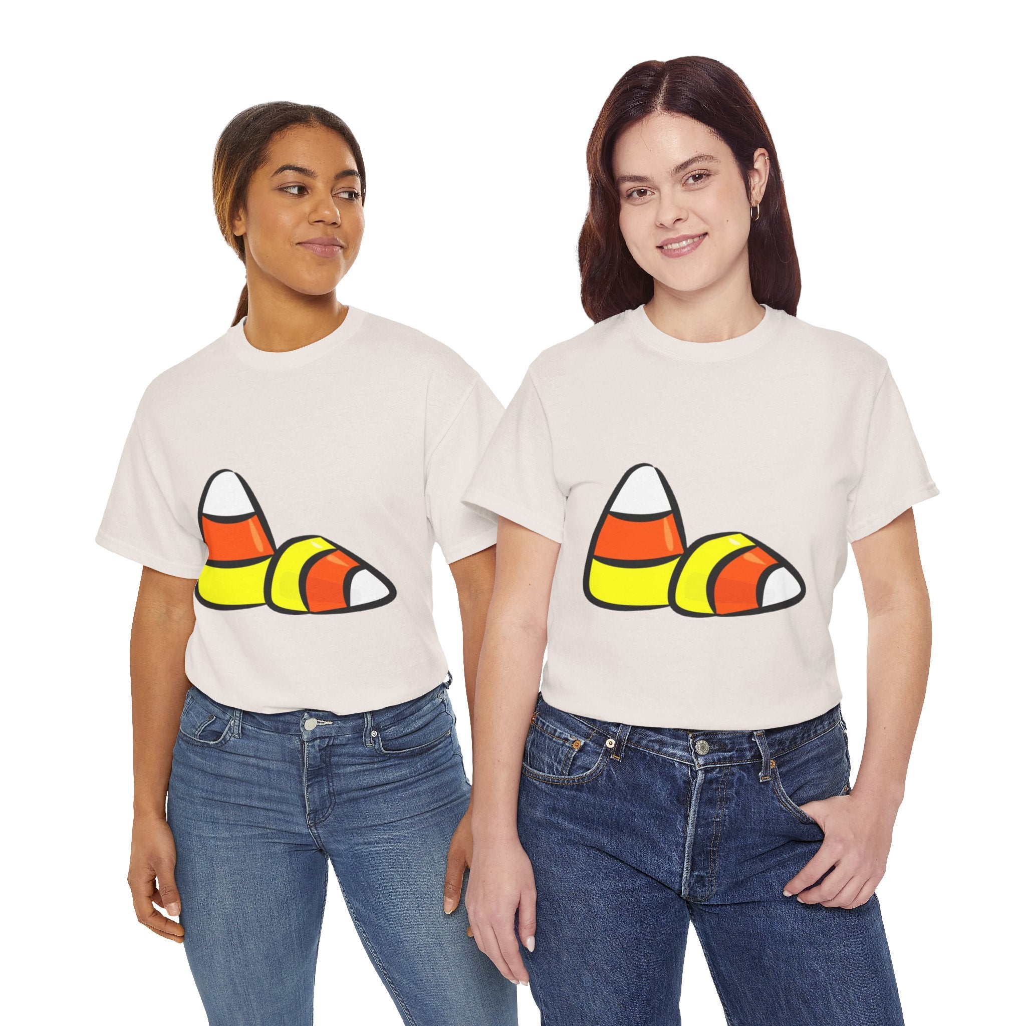 Halloween Candy Corn Unisex Heavy Cotton T-Shirt