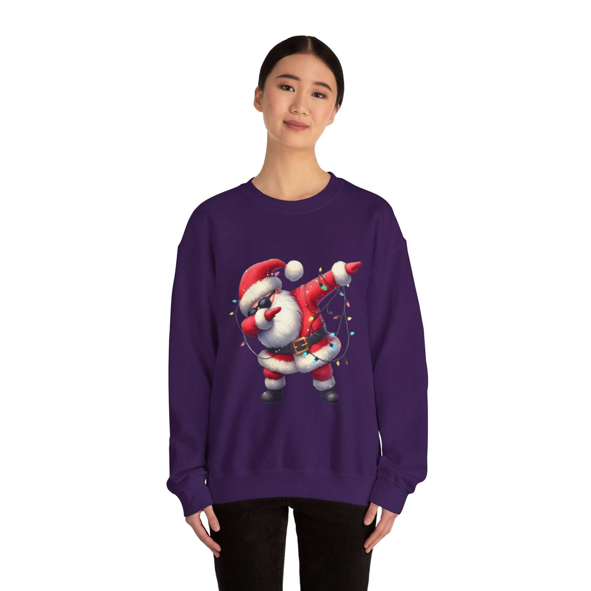 Santa Dabbing Unisex Heavy Blend™ Crewneck Sweatshirt