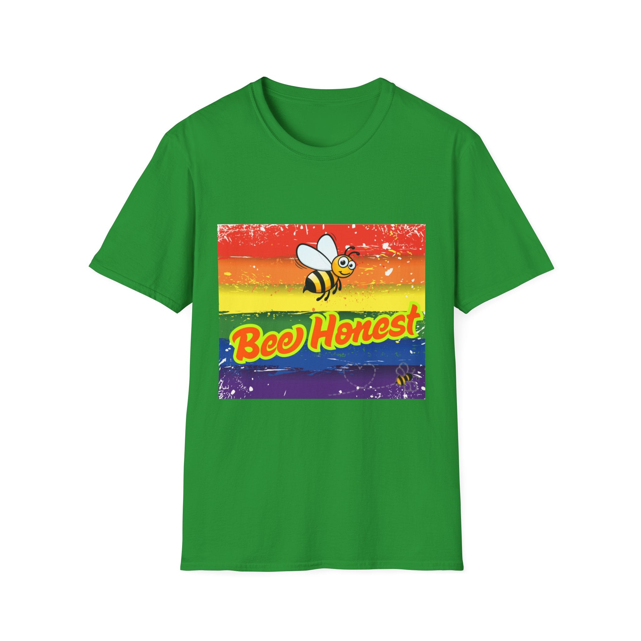 Bee Honest Rainbow Unisex Softstyle T-Shirt
