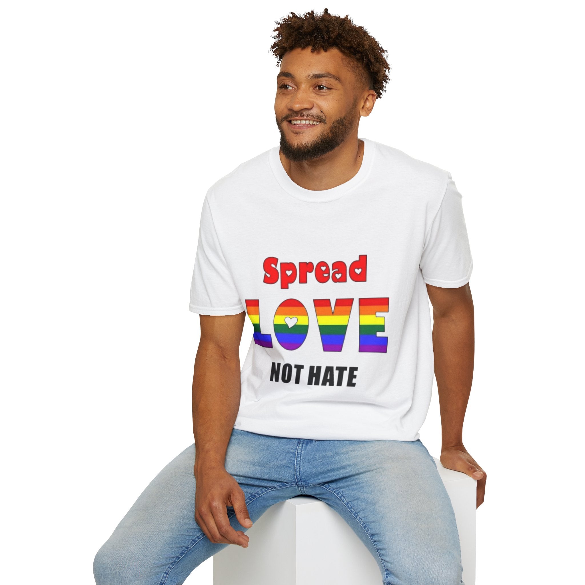 Spread Love Not Hate Unisex Softstyle T-Shirt