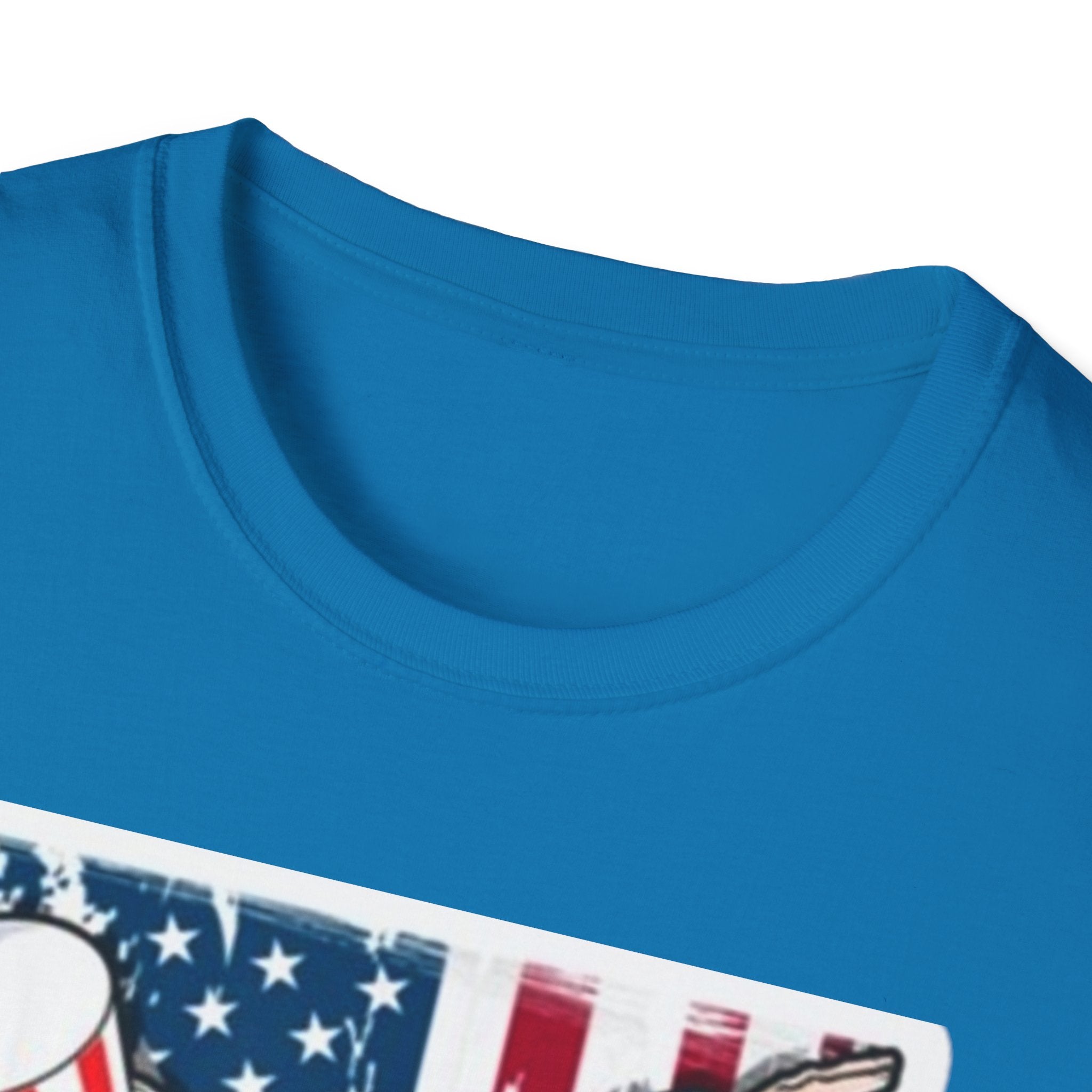 Patriotic Uncle Sam Dabbing Unisex Softstyle T-Shirt