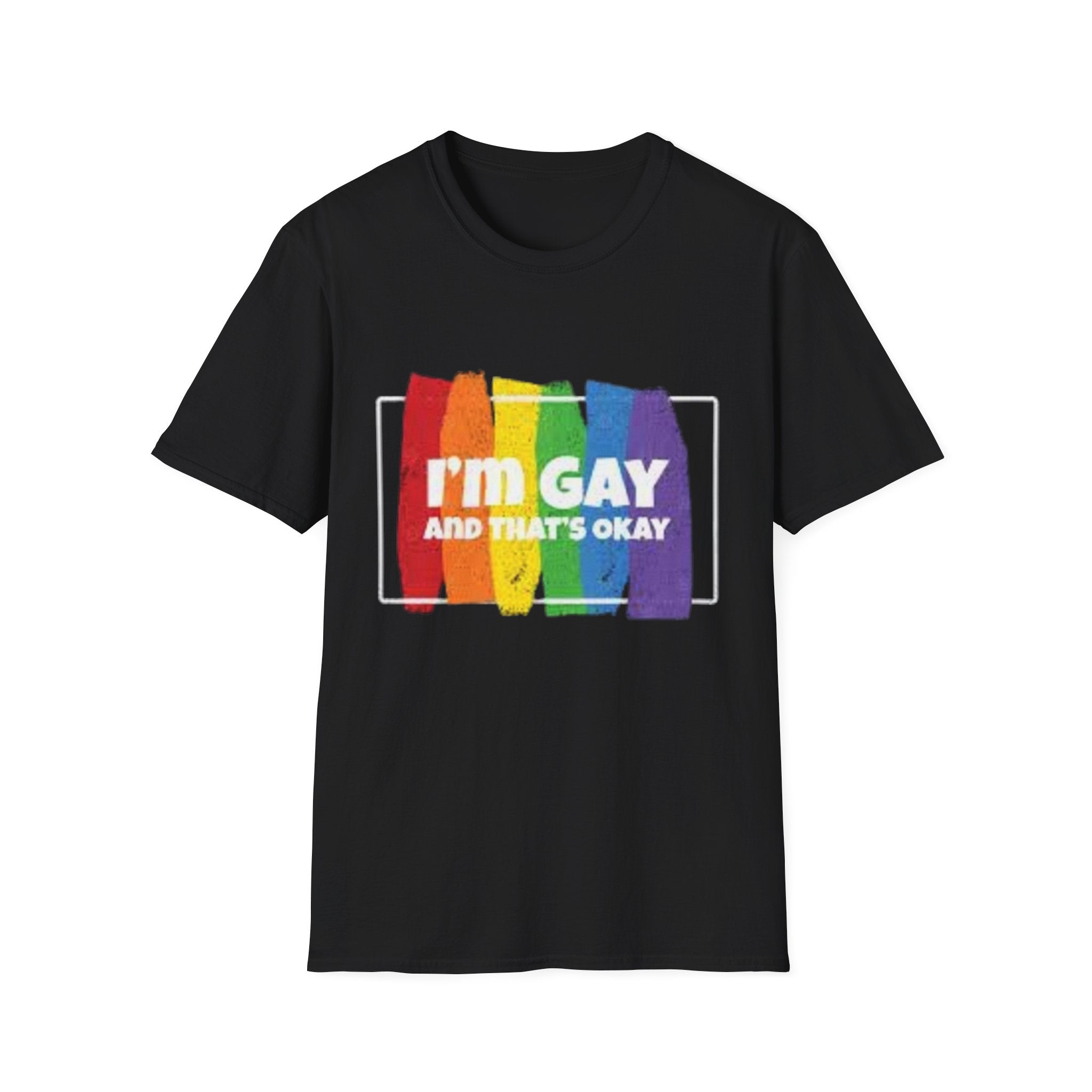 I'm GAY And That's Okay Unisex Softstyle T-Shirt