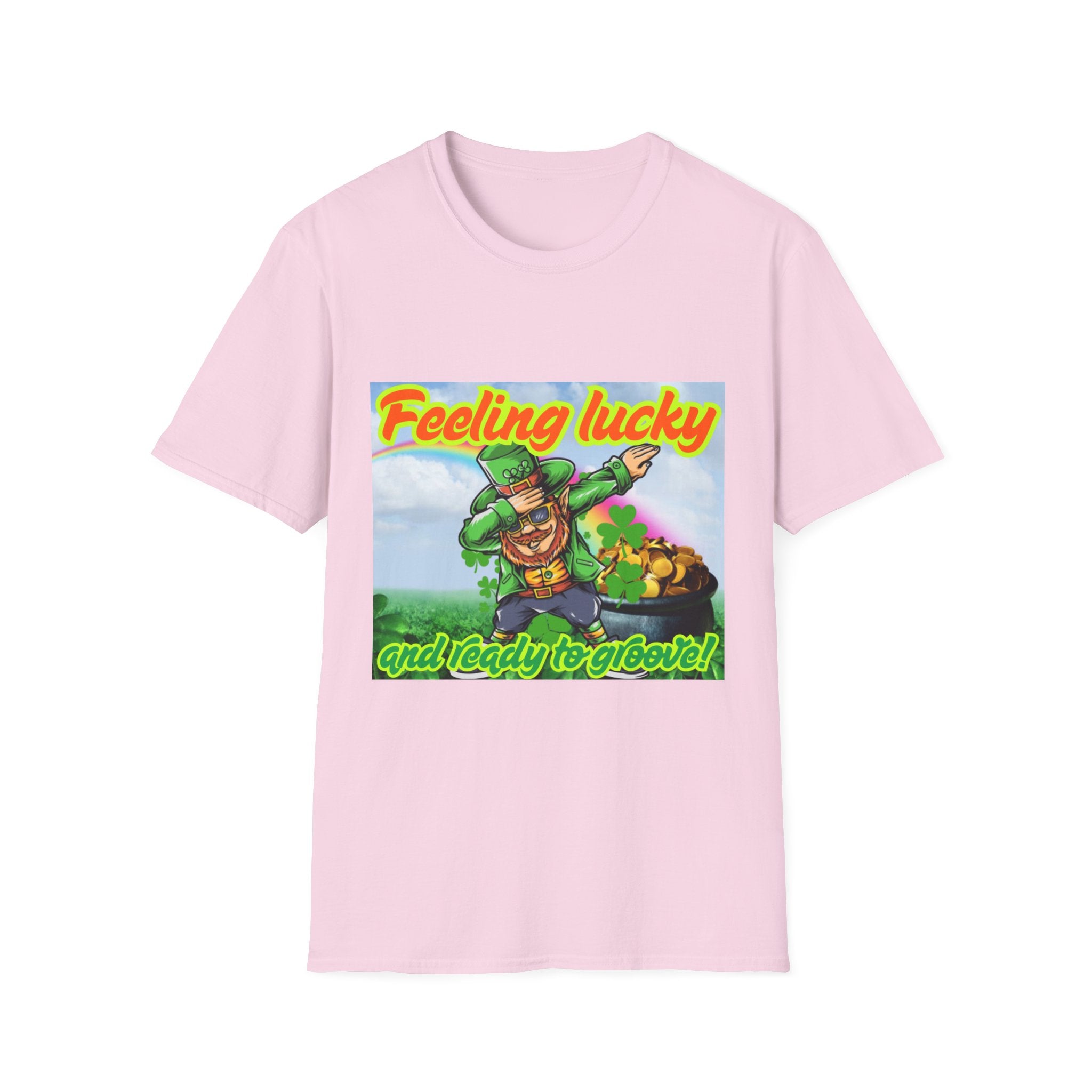 Feeling Lucky And Ready To Groove! Unisex Softstyle T-Shirt