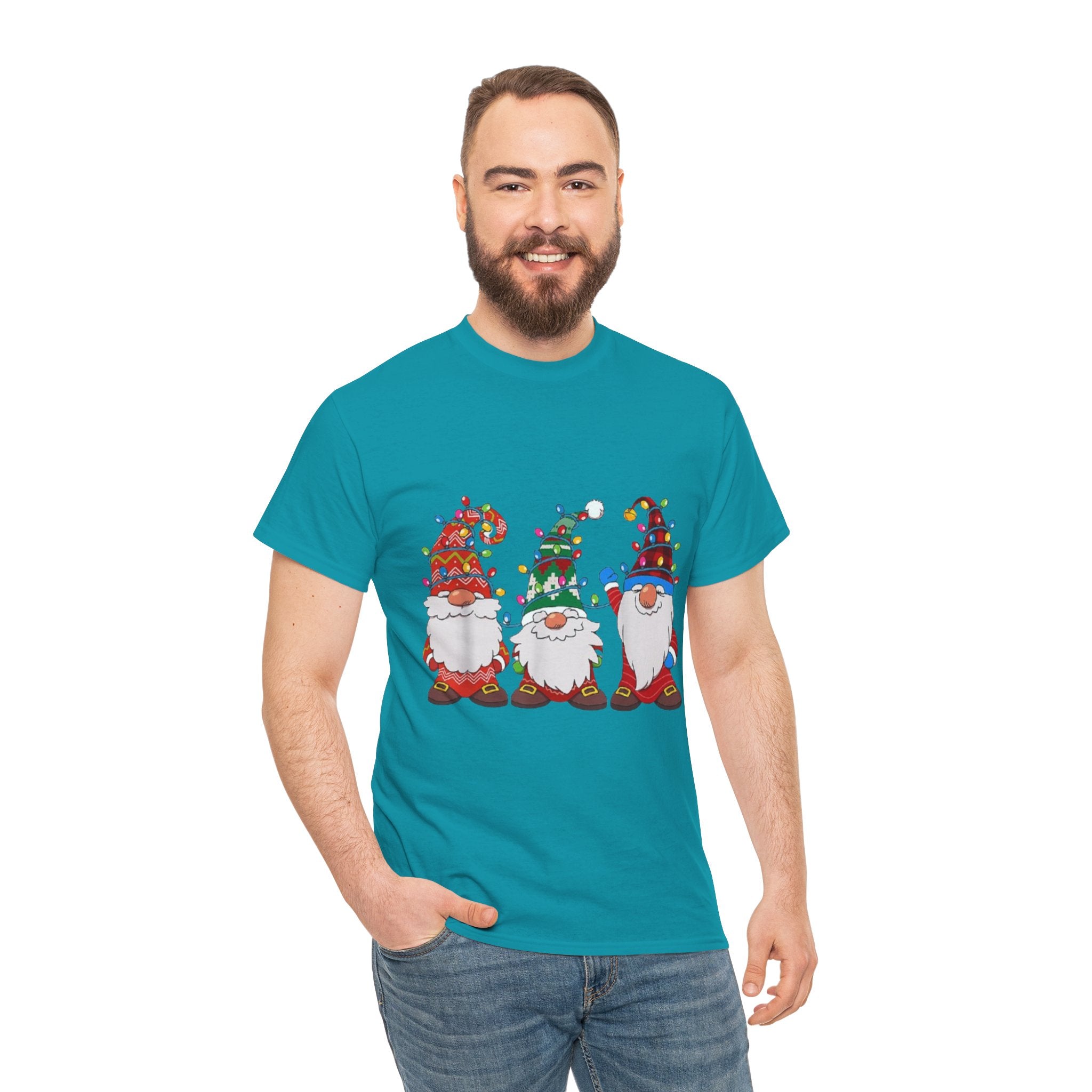 Christmas Gnome Unisex Heavy Cotton T-Shirt