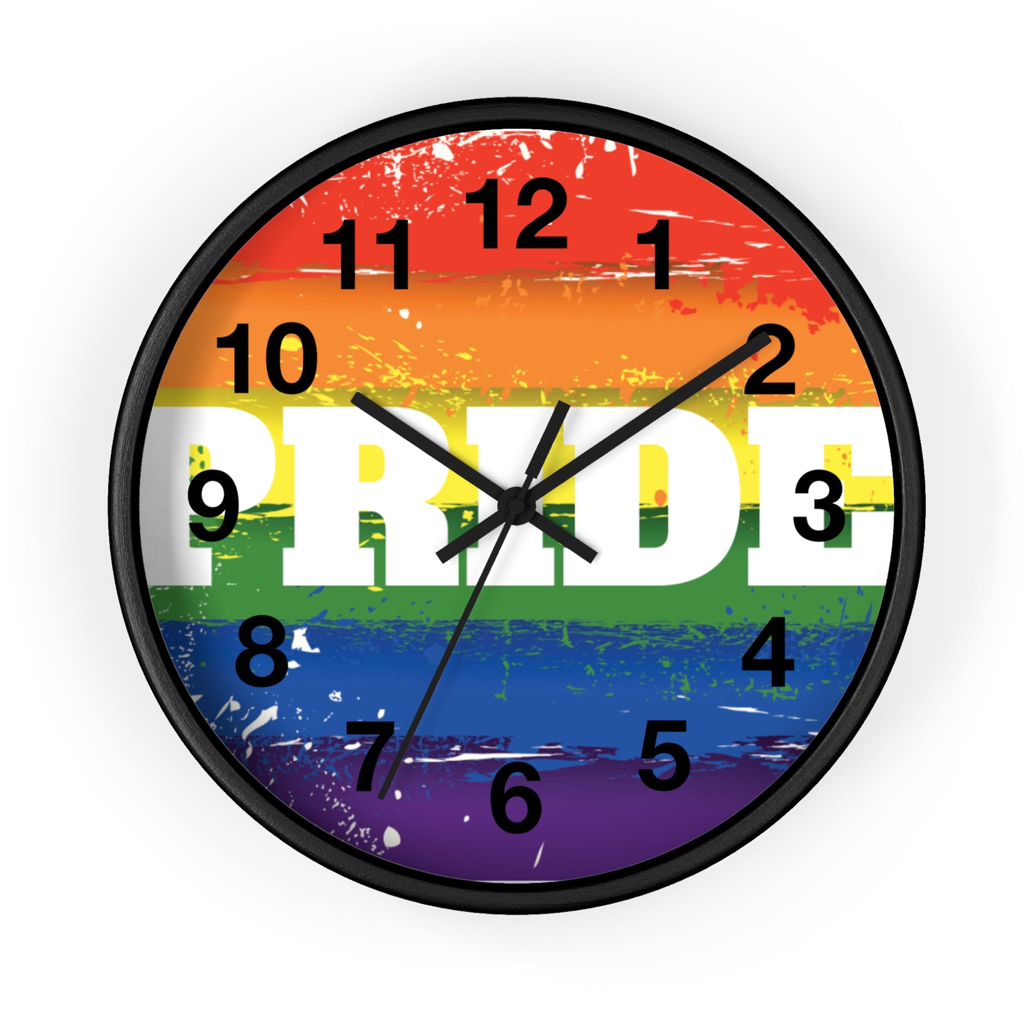 Pride Rainbow Wall Clock