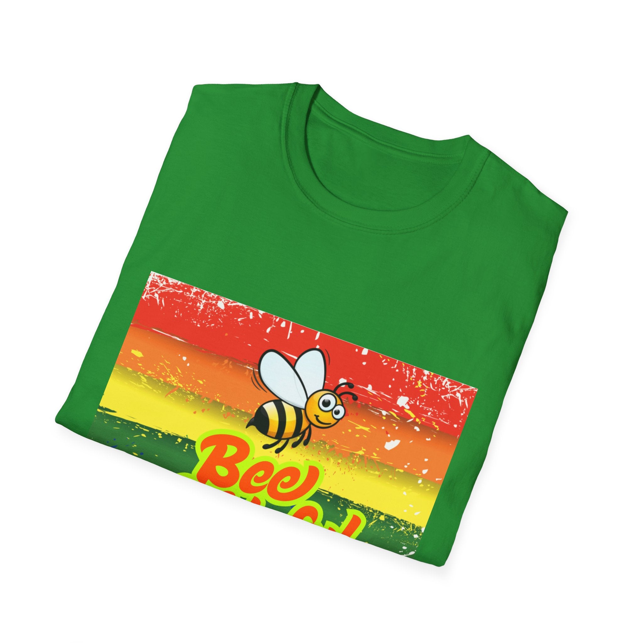 Bee Grateful Rainbow Unisex Softstyle T-Shirt