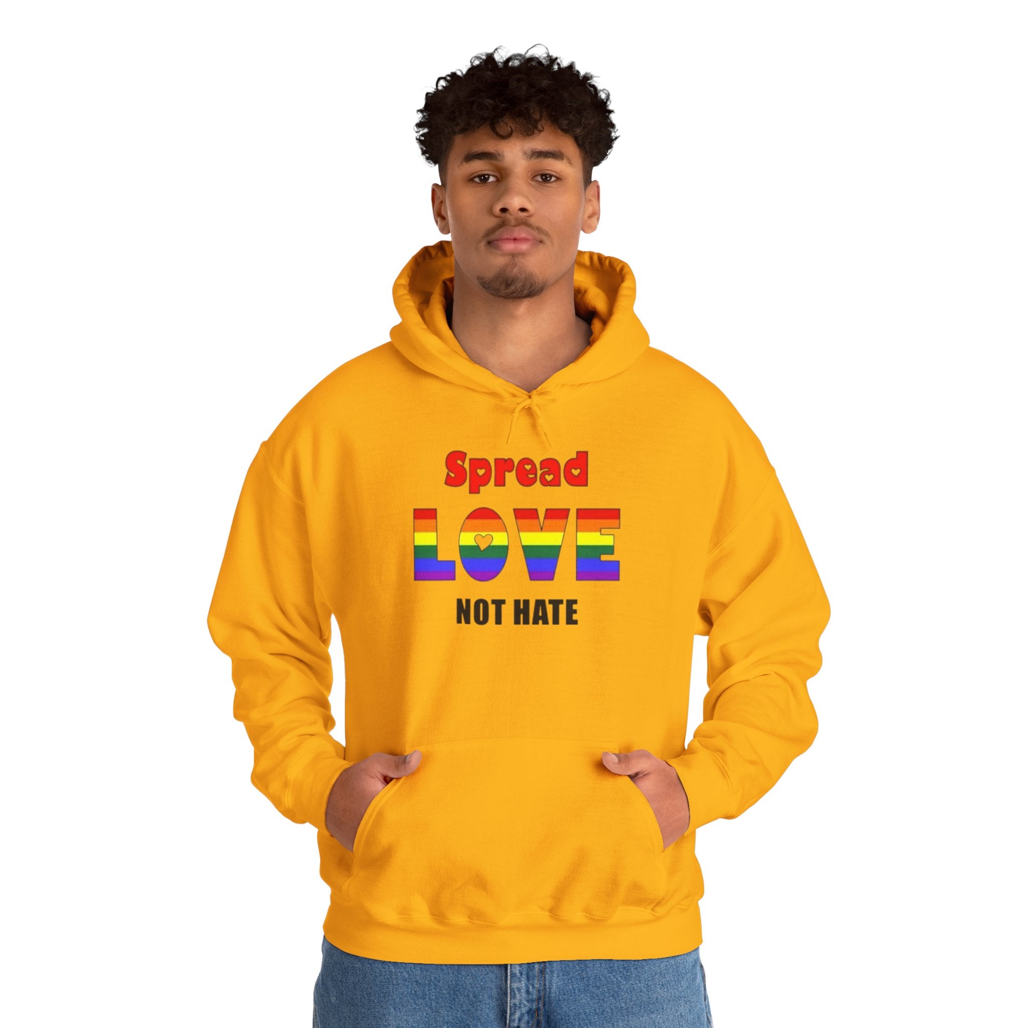 Spread Love Not Hate Unisex Hoodie