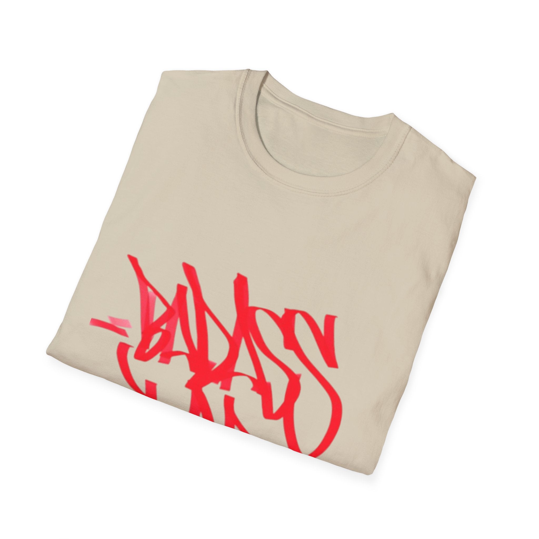 Red Graffiti Style Unisex Softstyle T-Shirt