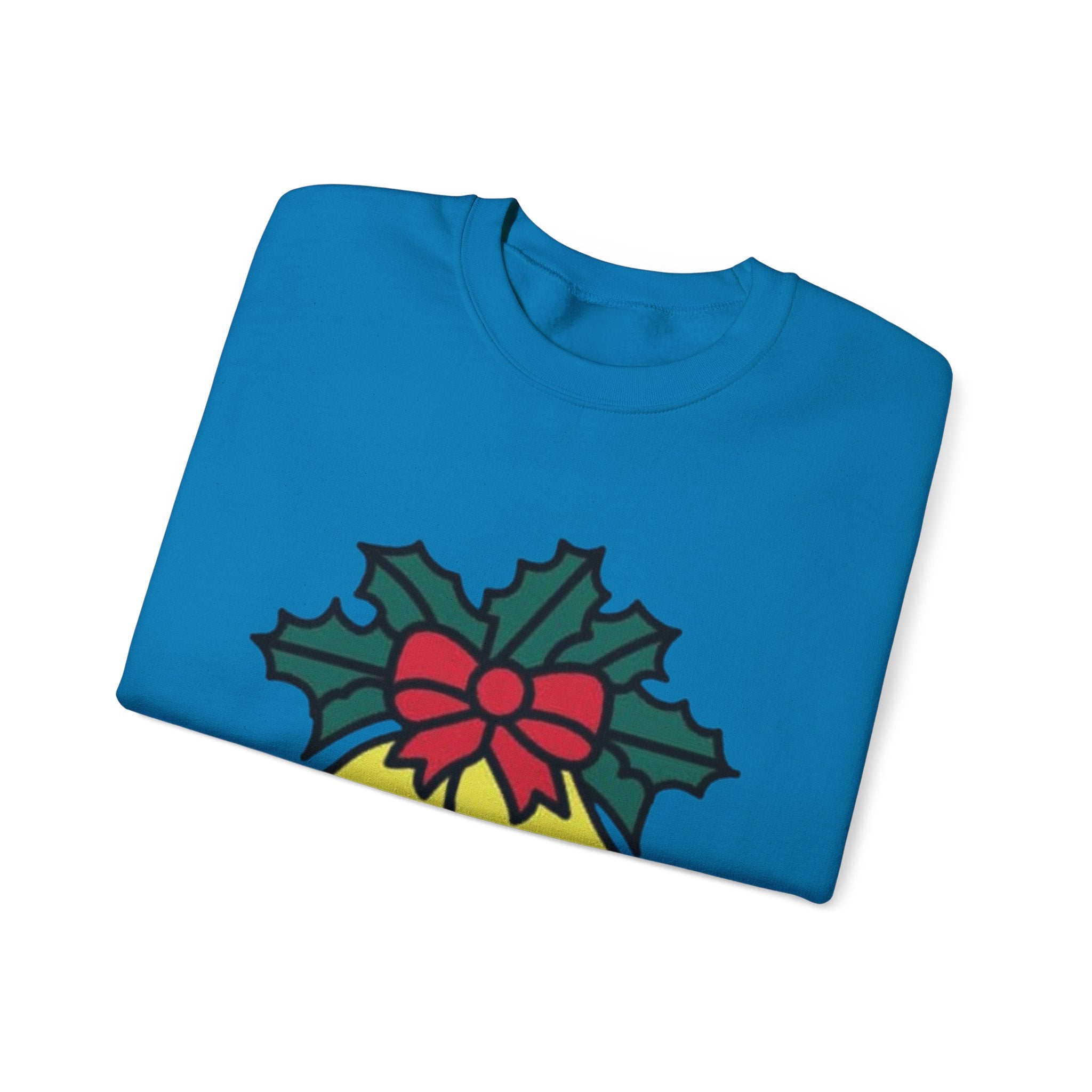 Festive Holiday Bells & Holly Unisex Heavy Blend™ Crewneck Sweatshirt