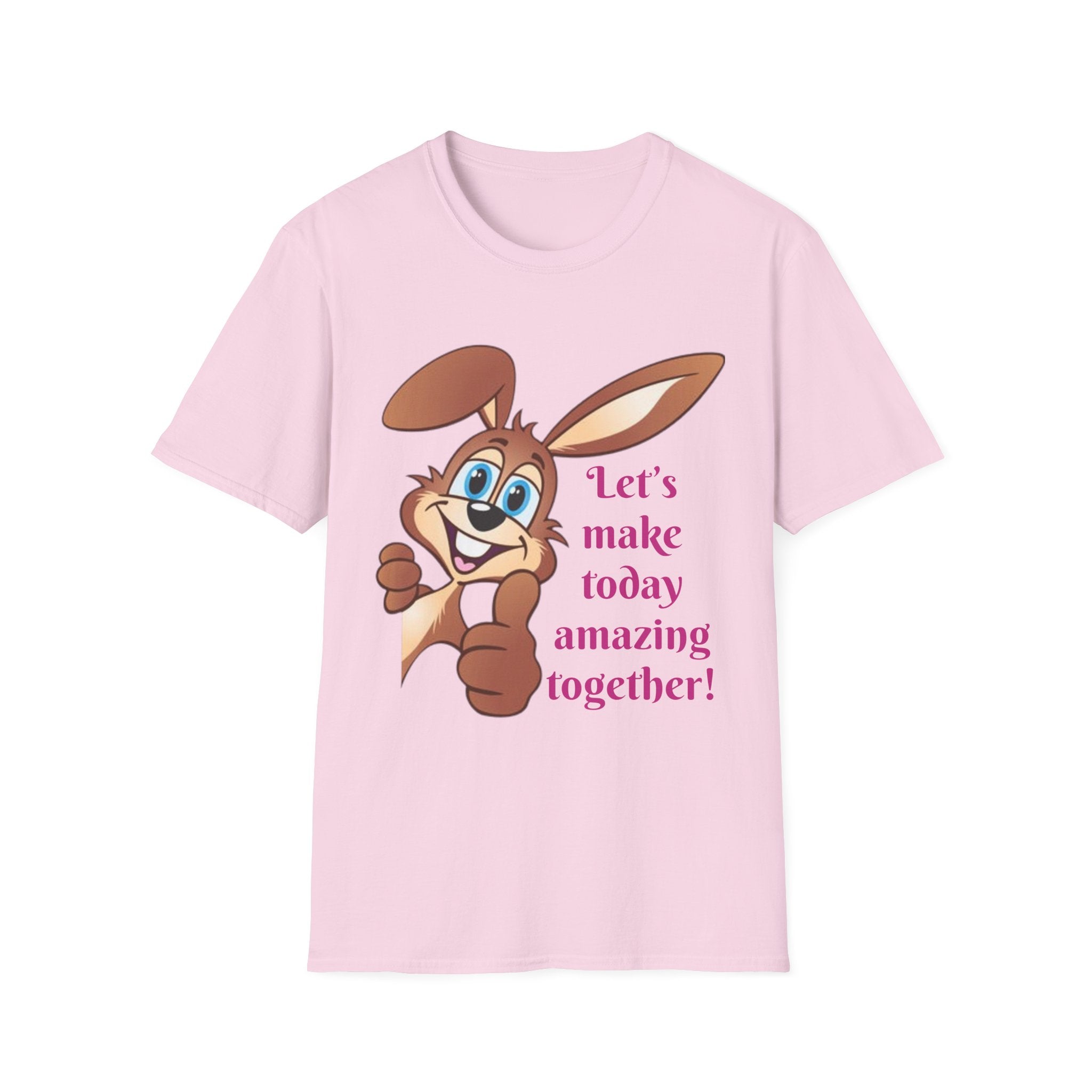 Let's make Today Amazing Together Bunny Unisex Softstyle T-Shirt