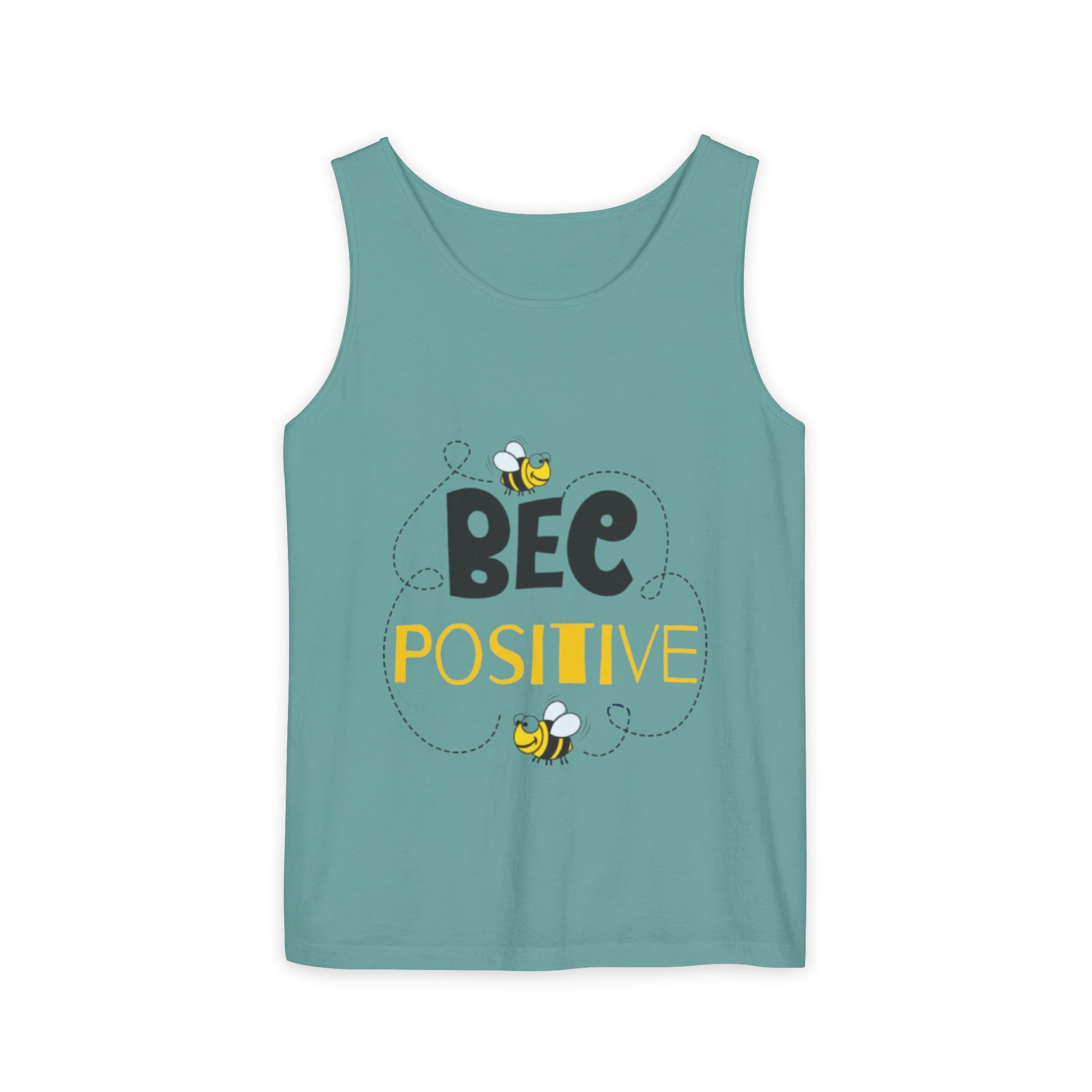 Bee Positive Unisex Garment-Dyed Tank Top