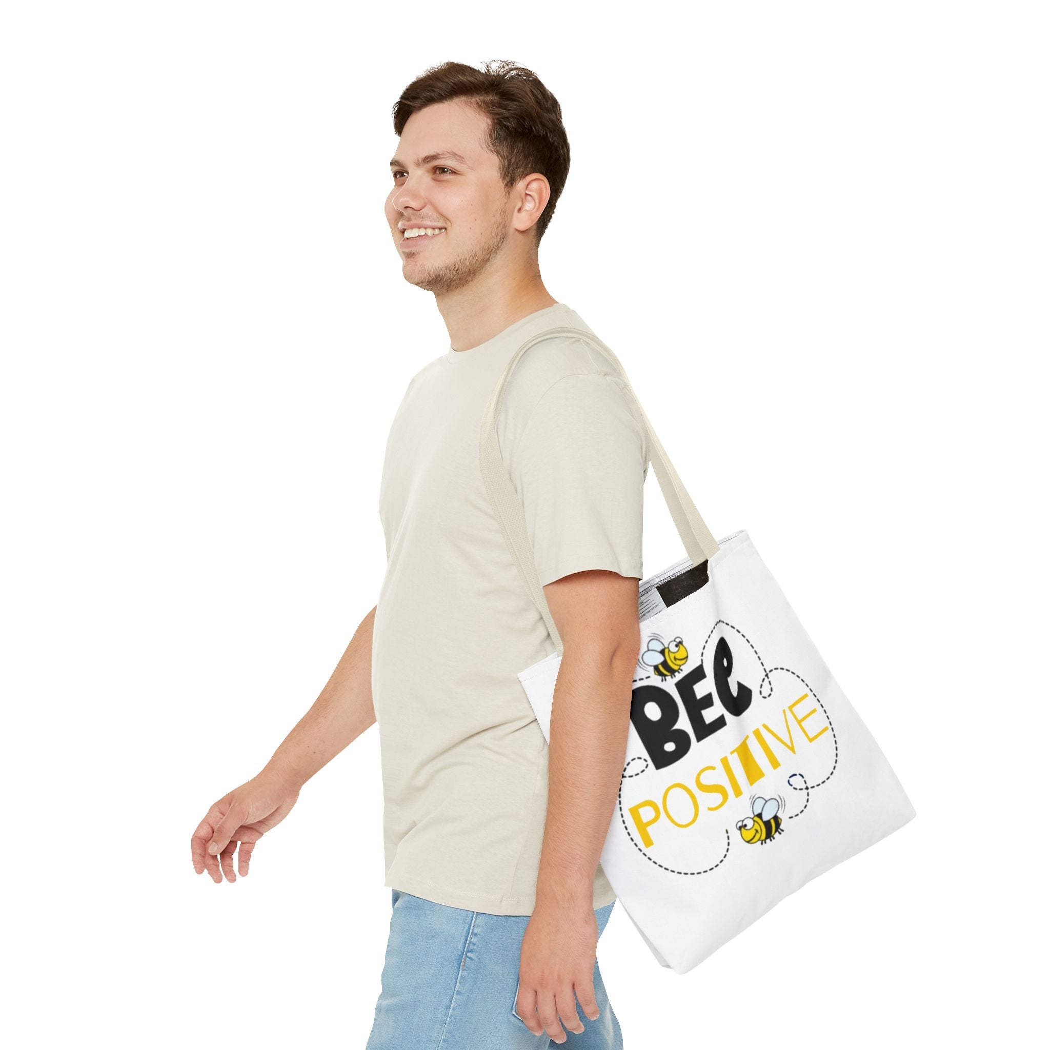 Bee Positive Eco-Friendly Tote Bag