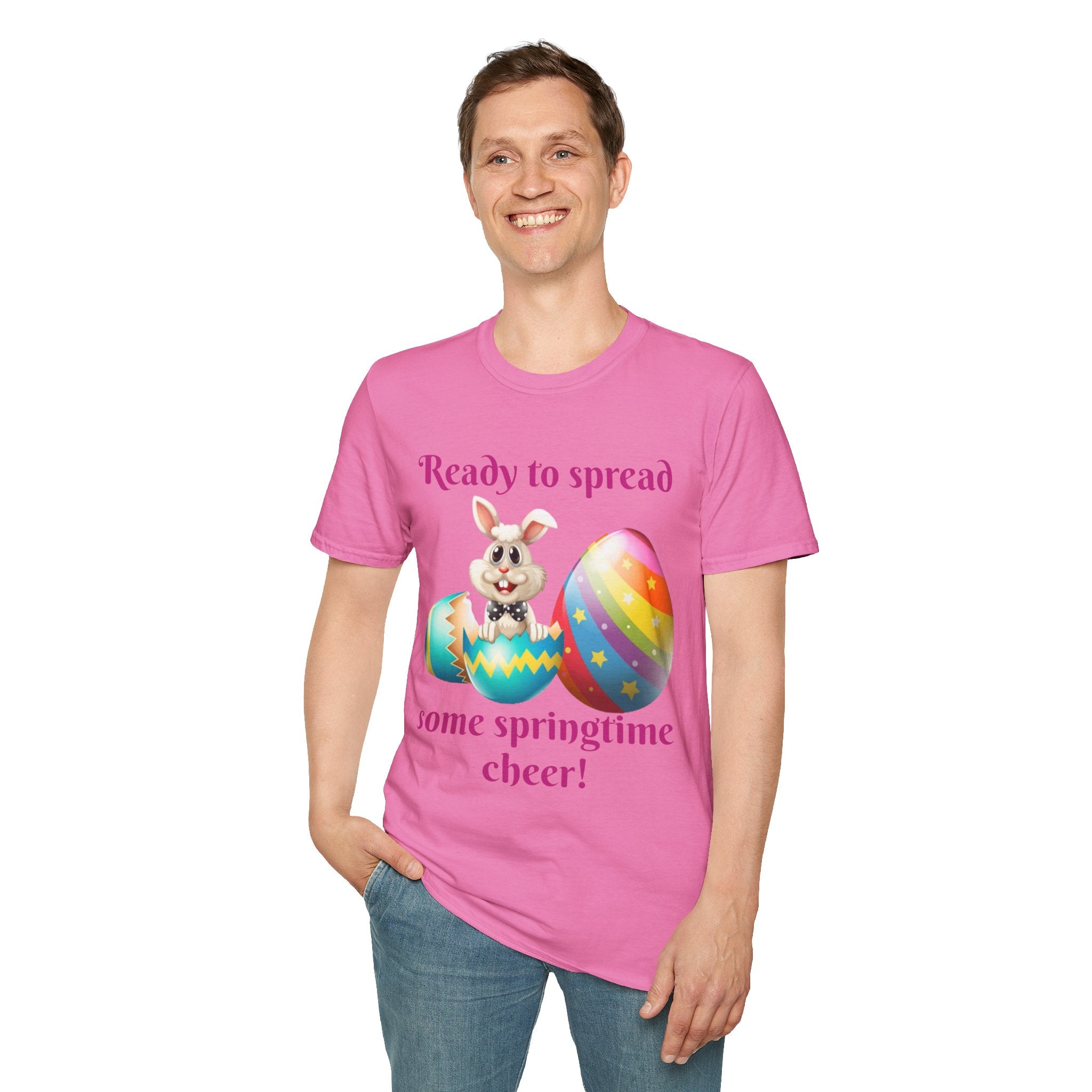 Ready To Spread Some Springtime Cheer Bunny Unisex Softstyle T-Shirt