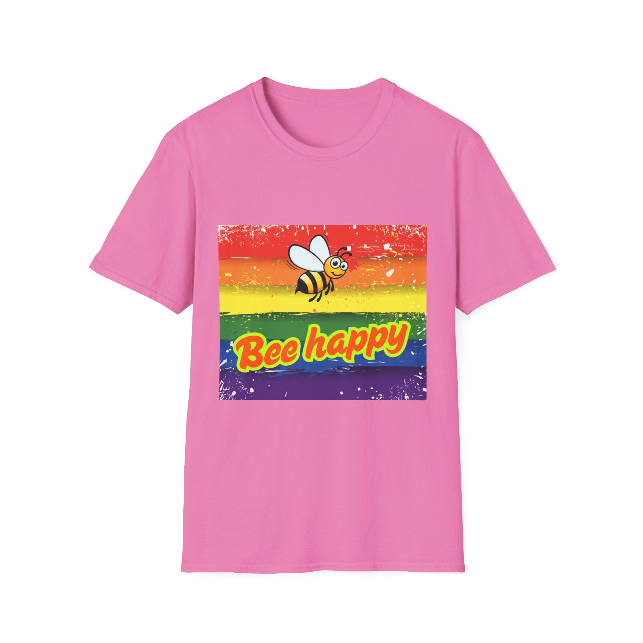 Bee Happy Unisex Softstyle T-Shirt
