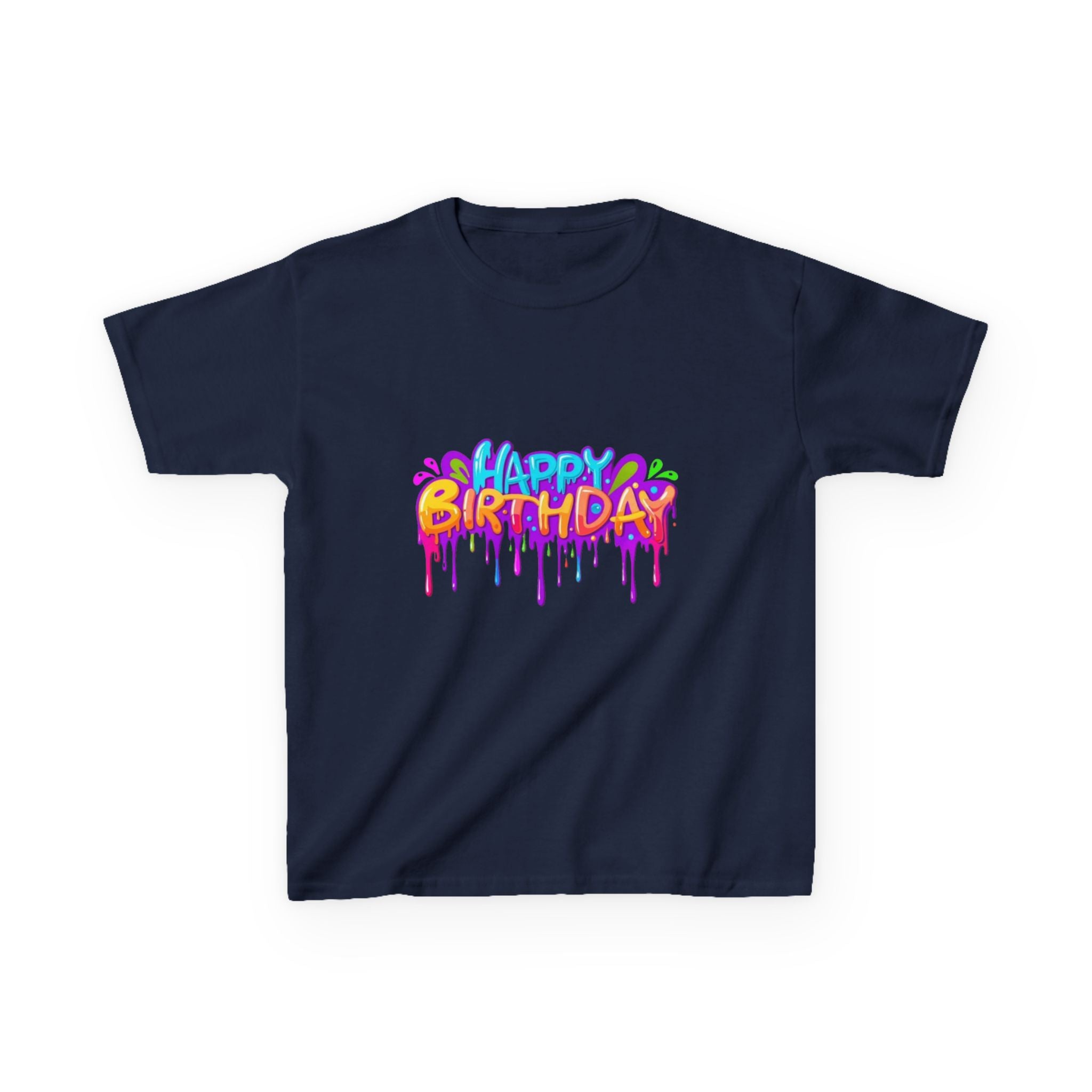 Happy Birthday Kids Heavy Cotton™ Short Sleeve T-Shirt Personalize It!