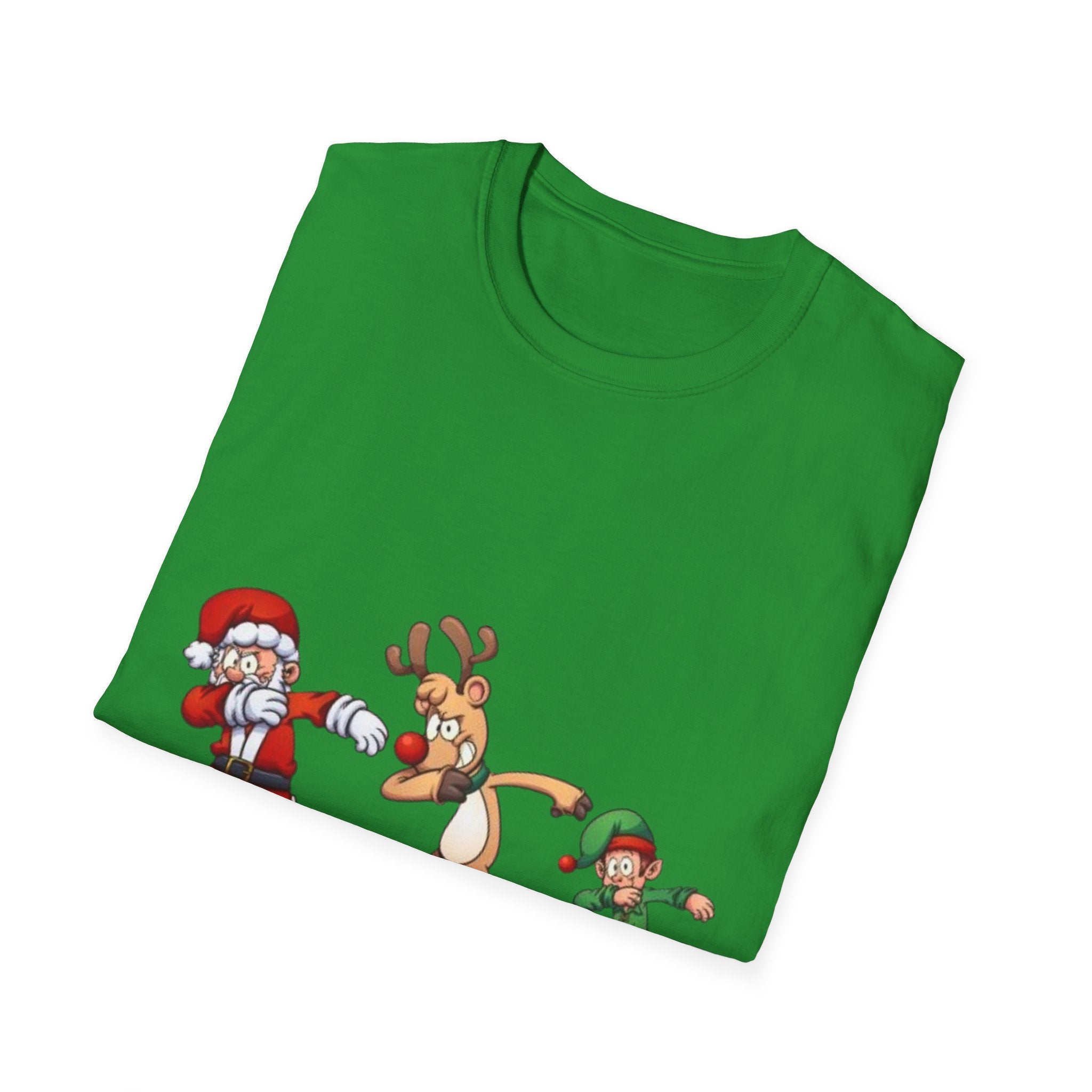 Dabbing Christmas Unisex Softstyle T-Shirt