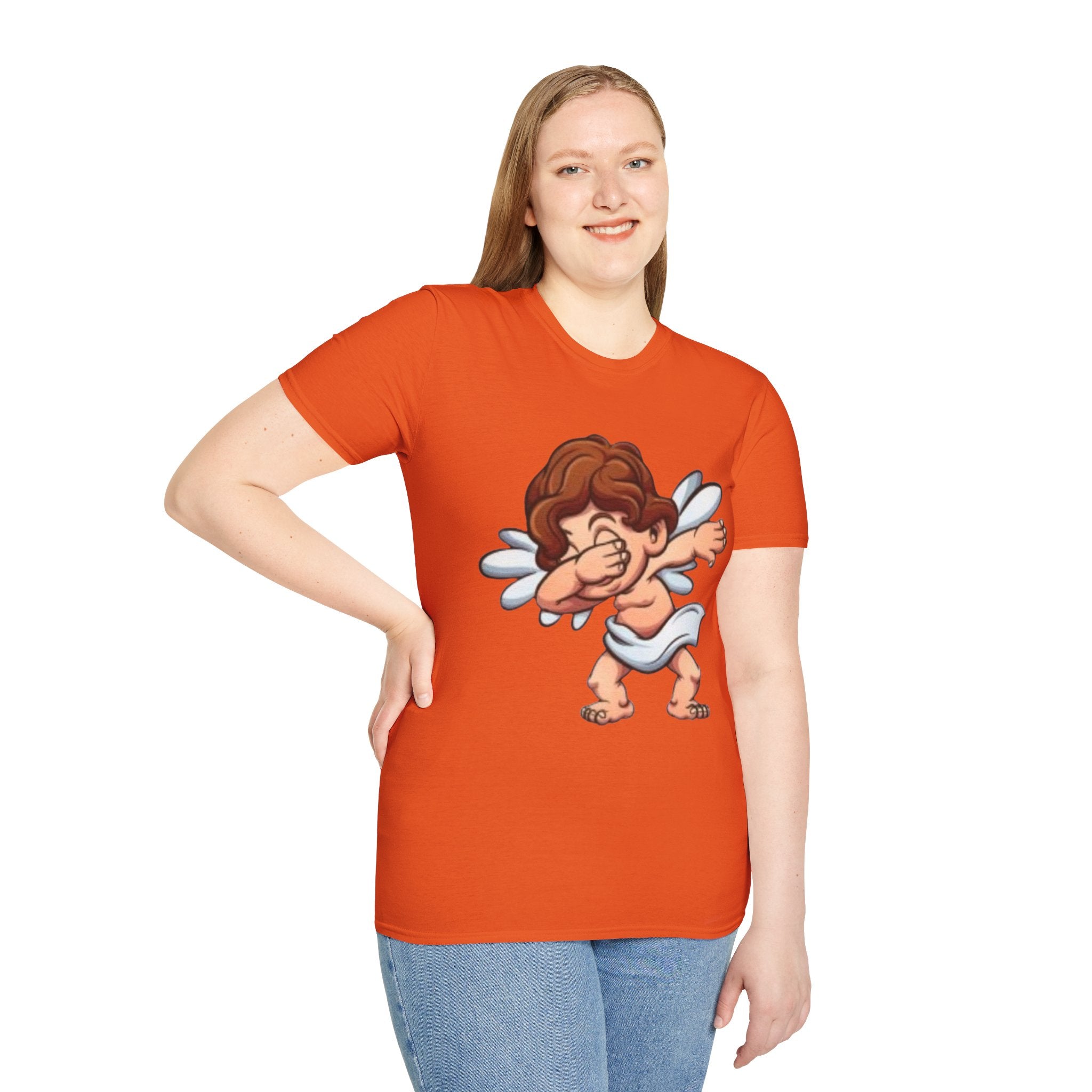 Dabbing Double Sided Angel & Devil Unisex Softstyle T-Shirt