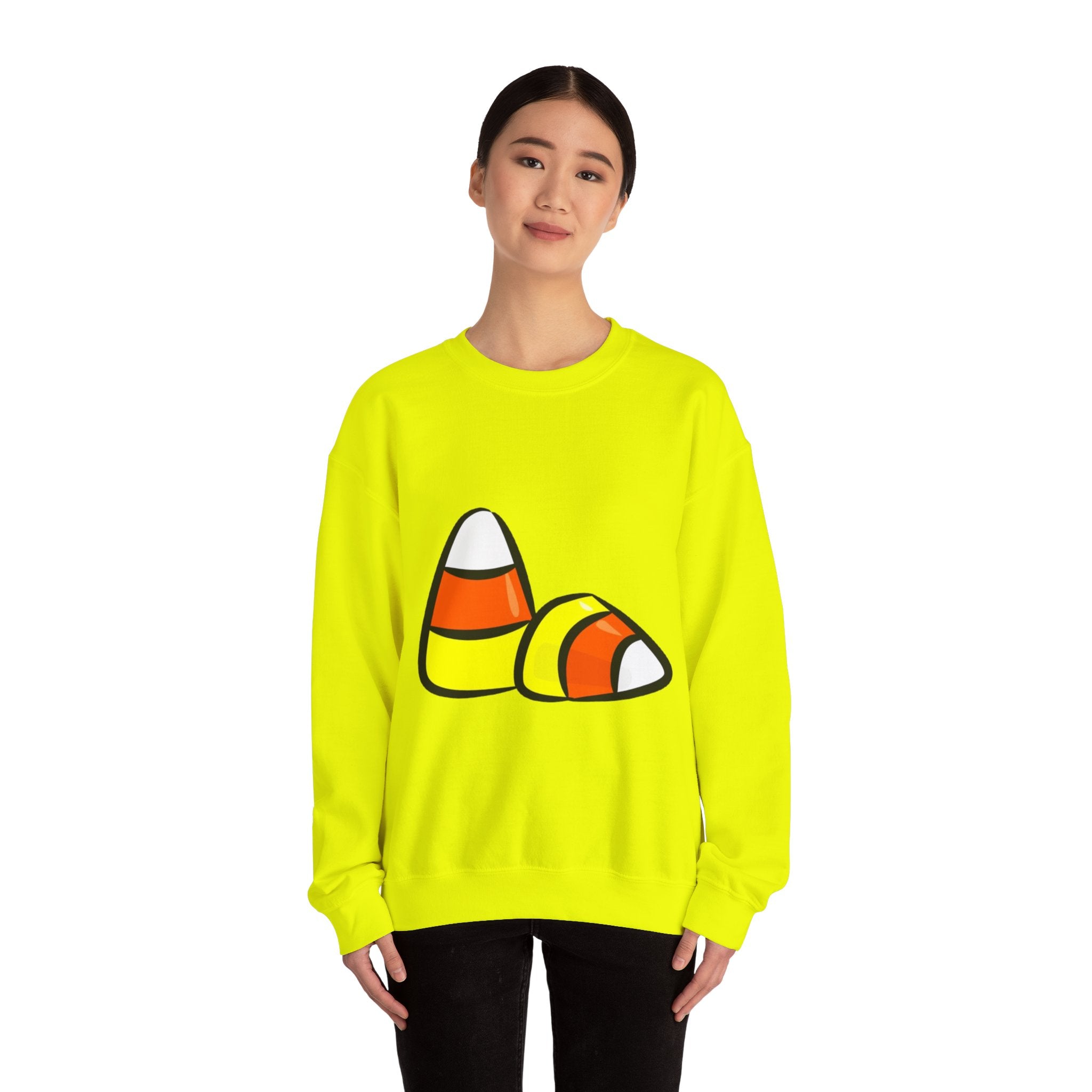 Halloween Candy Corn Unisex Heavy Blend™ Crewneck Sweatshirt