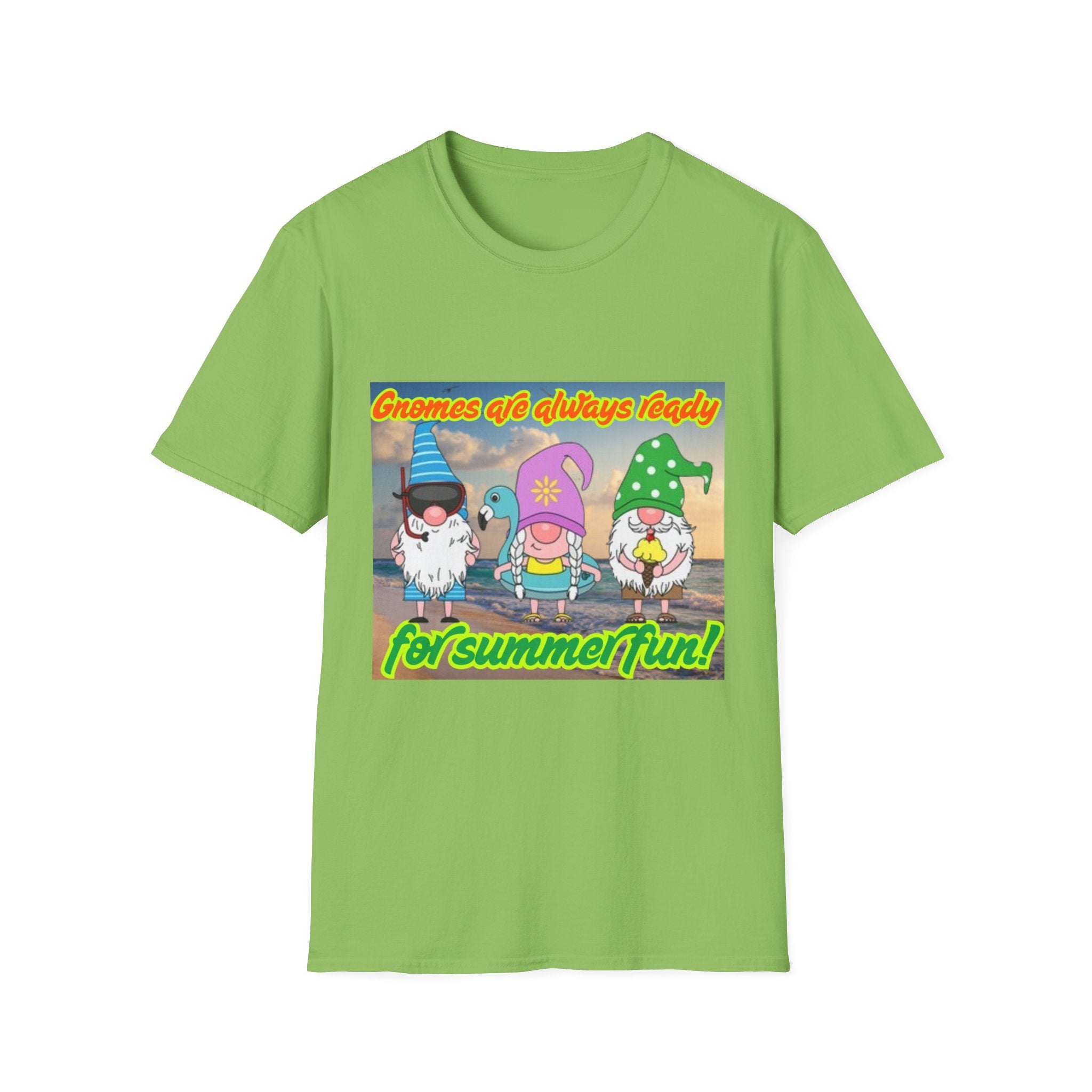 Gnomes Are Always Ready For Summer Fun! Unisex Softstyle T-Shirt