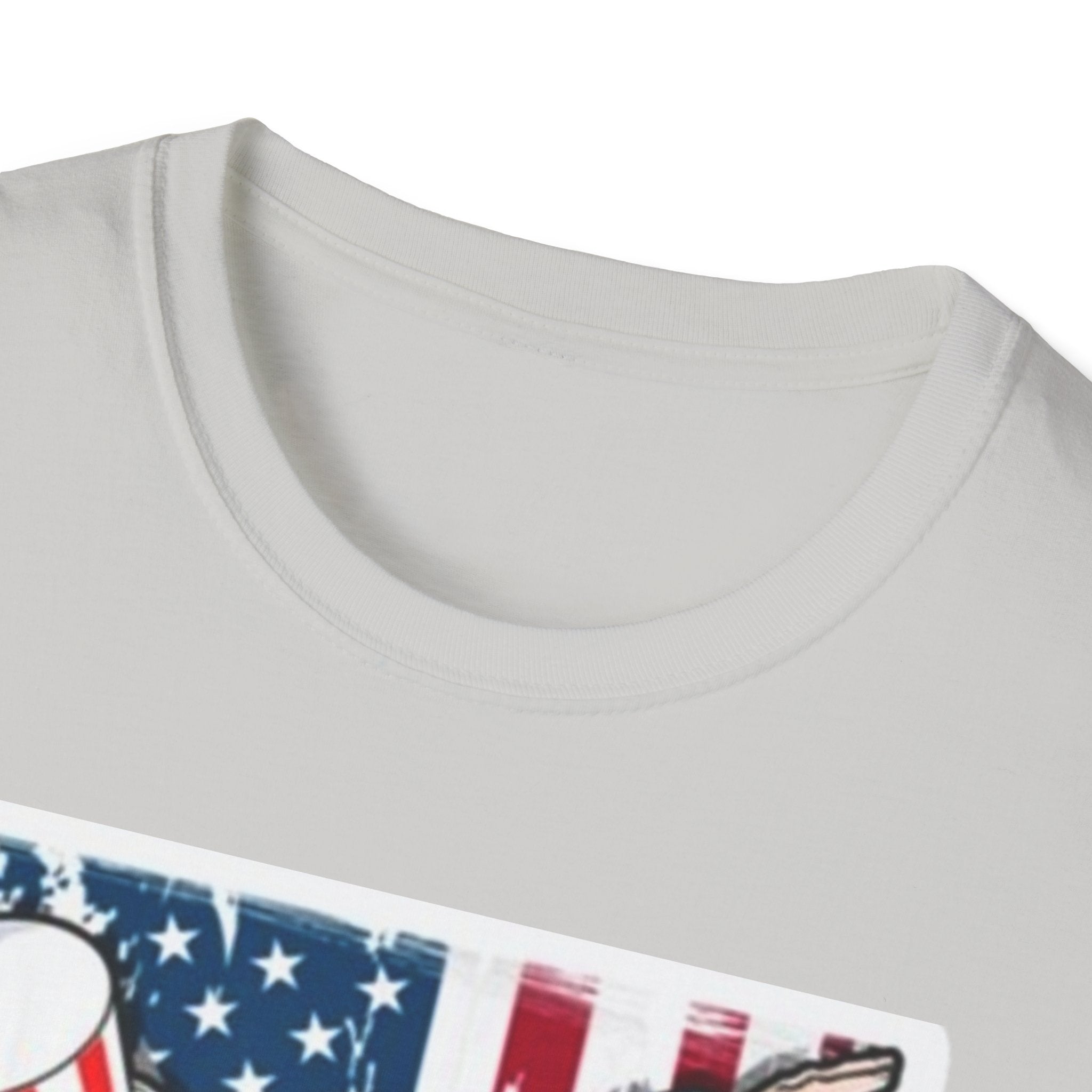 Patriotic Uncle Sam Dabbing Unisex Softstyle T-Shirt