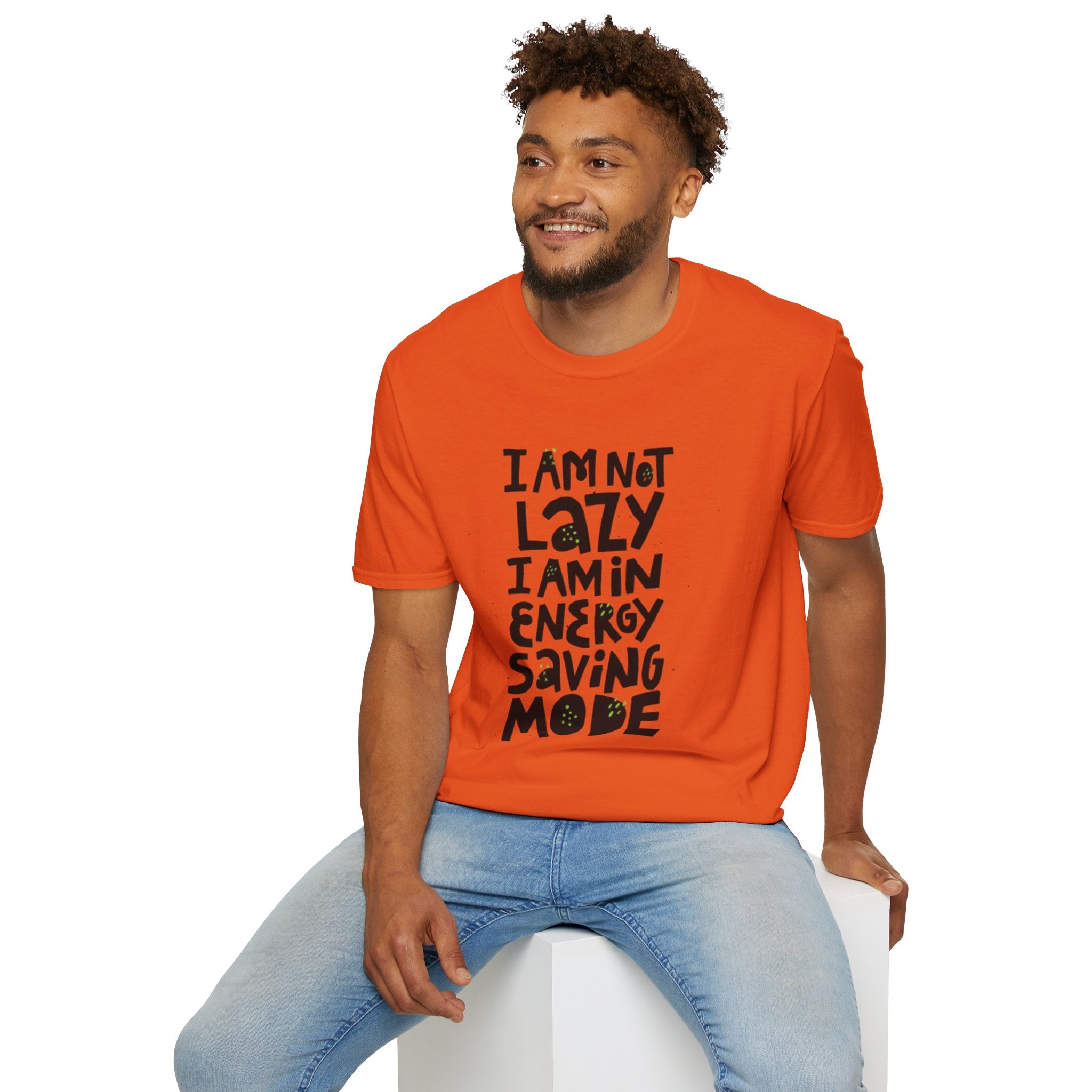 I'm Not Lazy I'm In Energy Saving Mode Unisex Softstyle T-Shirt
