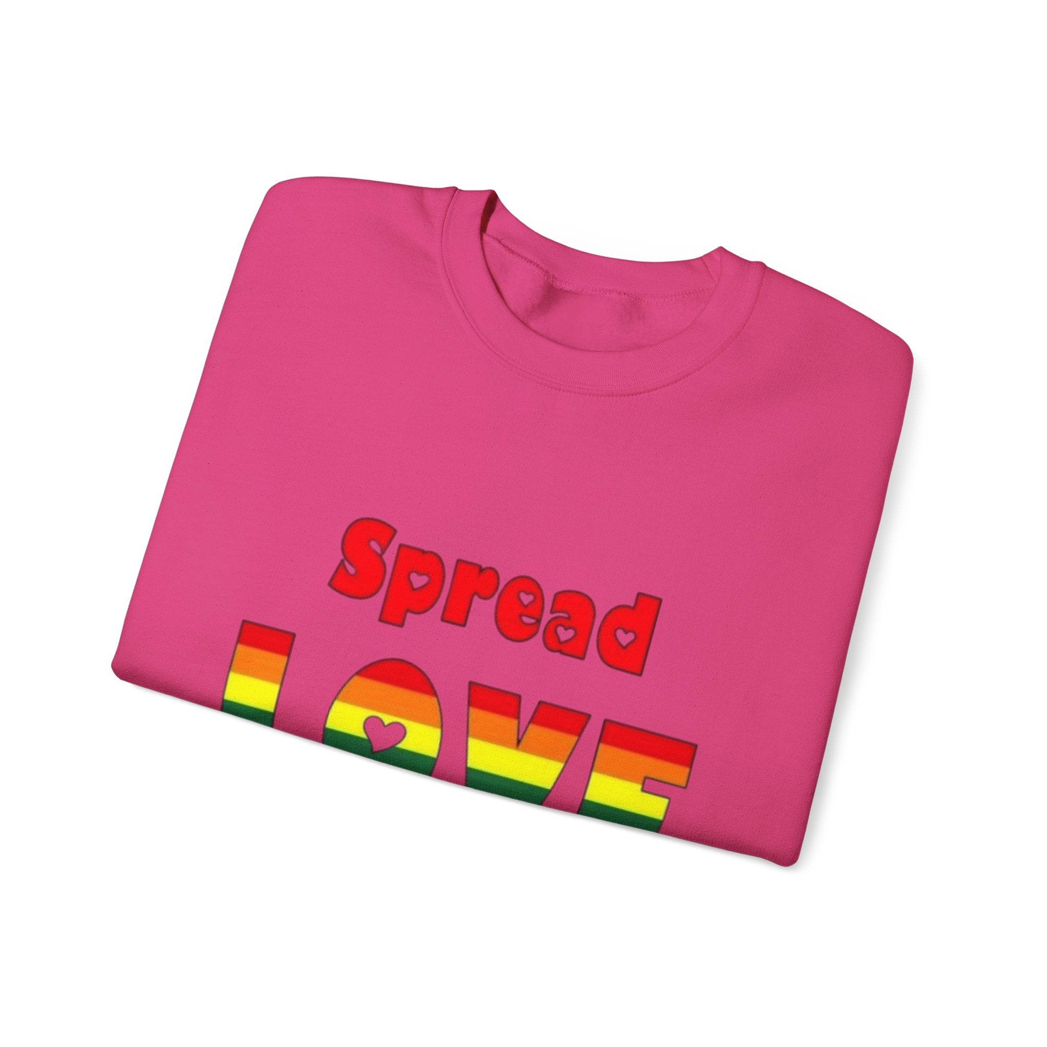 Spread Love Not Hate Unisex Crewneck Sweatshirt