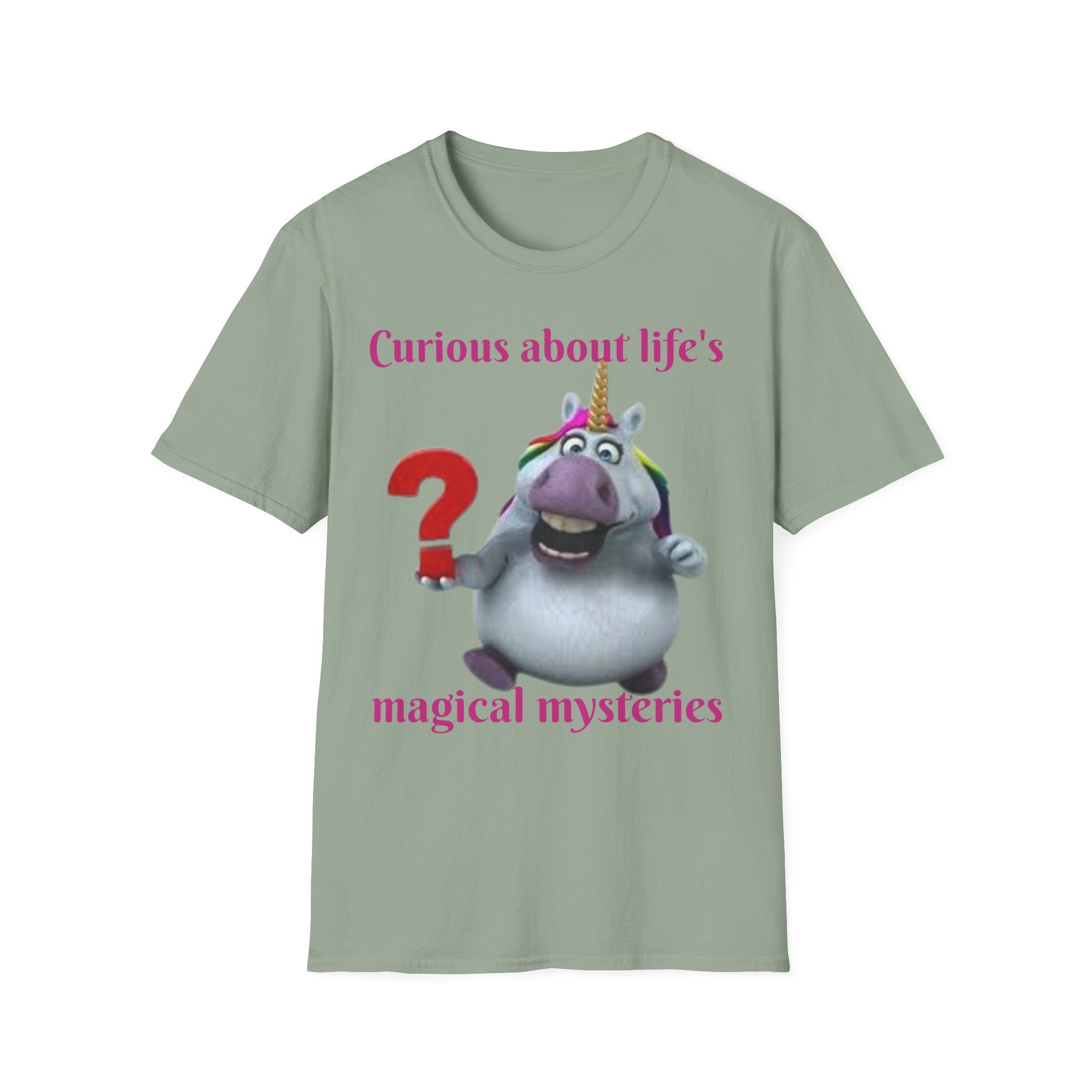Curious About Life's Magical Mysteries Unicorn Unisex Softstyle T-Shirt