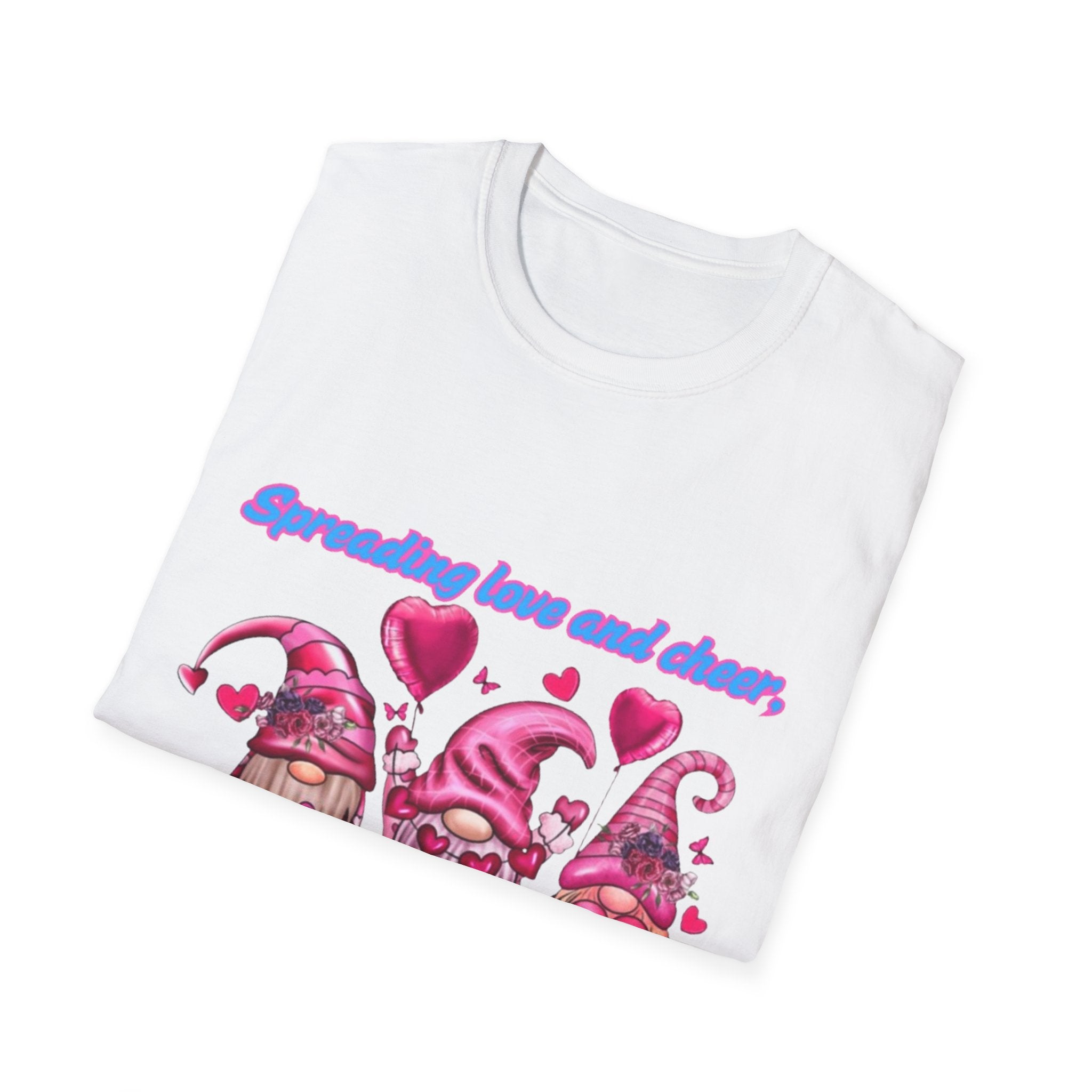 Spreading Love And Cheer One Gnome At A Time Unisex Softstyle T-Shirt