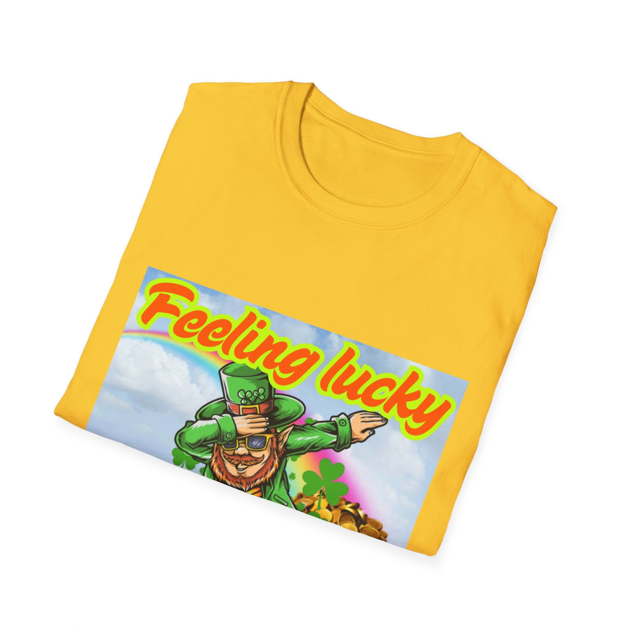 Feeling Lucky And Ready To Groove! Unisex Softstyle T-Shirt