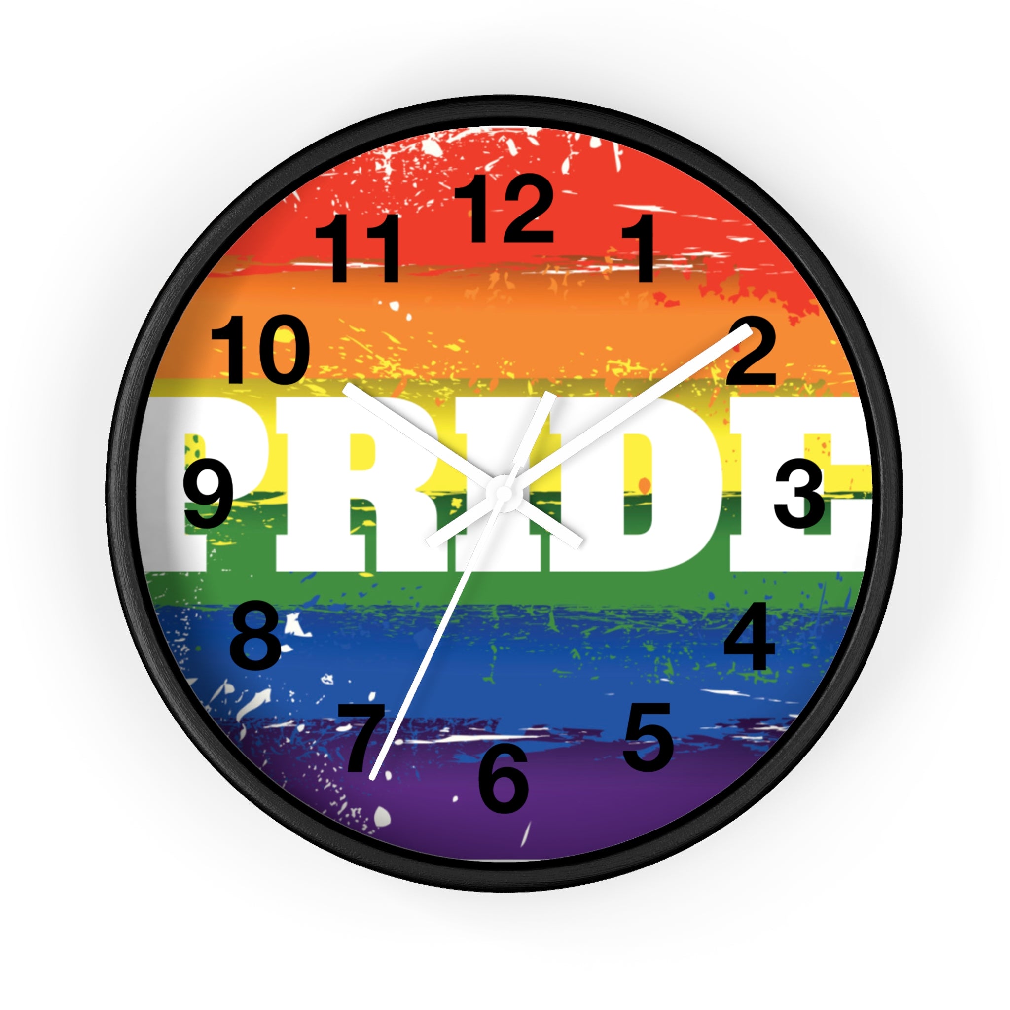 Pride Rainbow Wall Clock