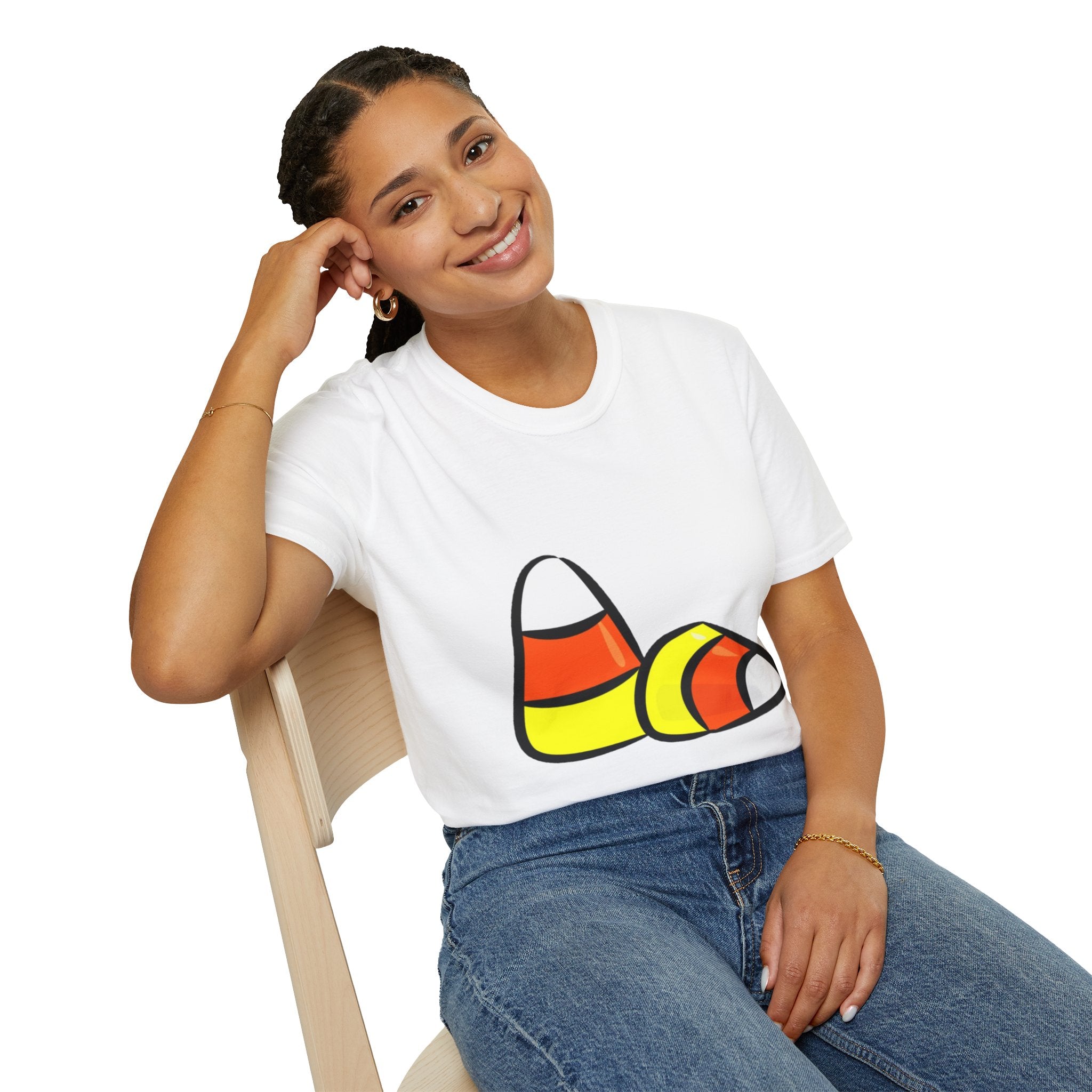 Halloween Candy Corn Unisex Softstyle T-Shirt