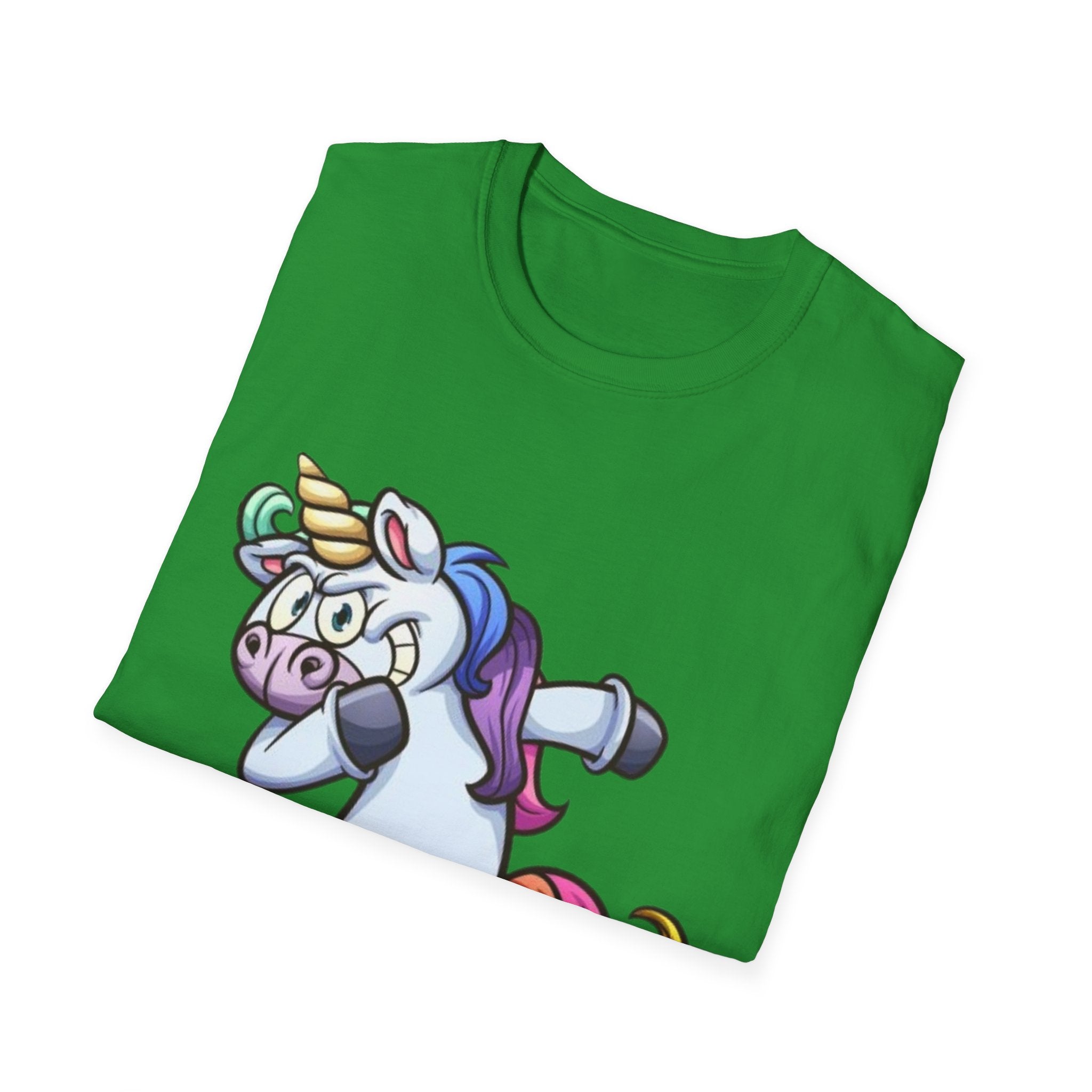 Dabbing Unicorn Unisex Softstyle T-shirt