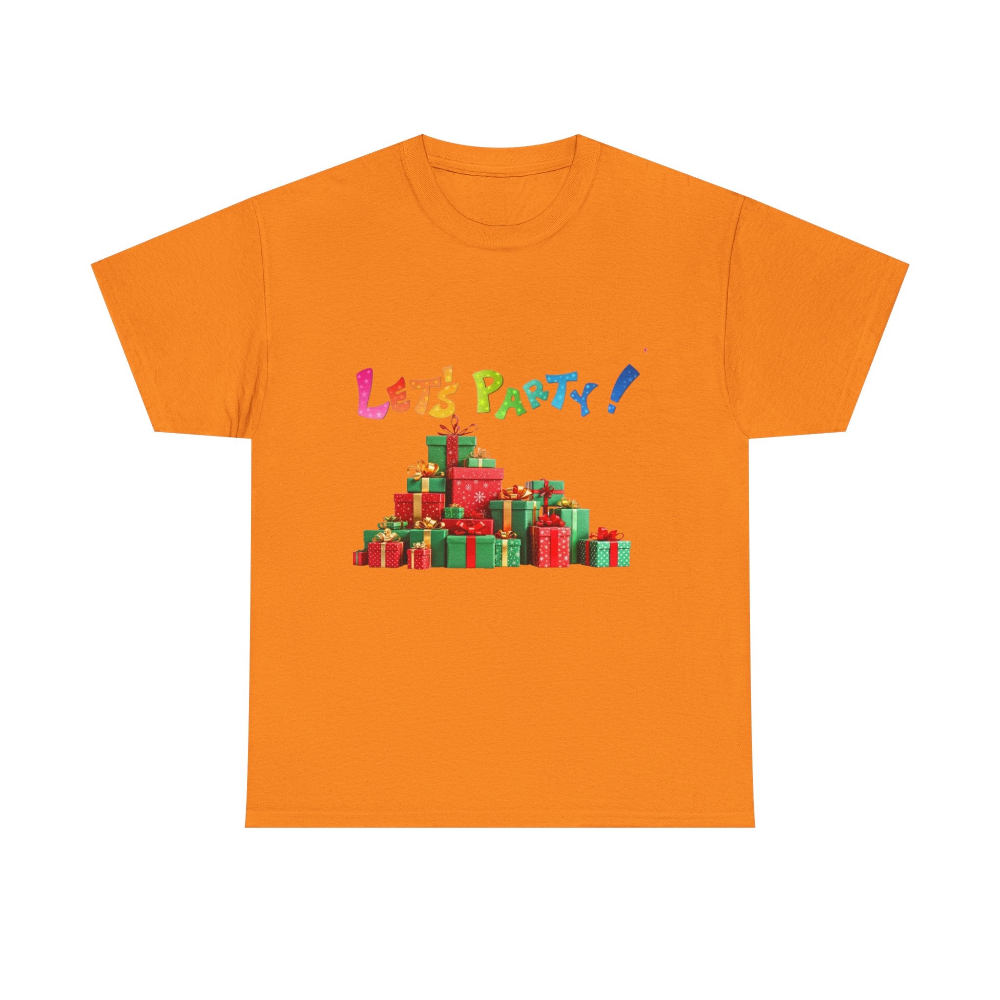 Let's Party! Christmas Presents Unisex Heavy Cotton T-Shirt