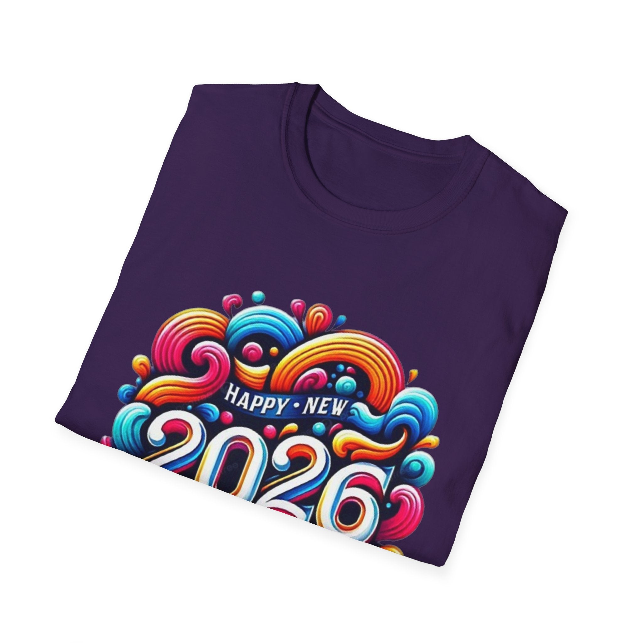 2026 Happy New Year Unisex Softstyle T-Shirt