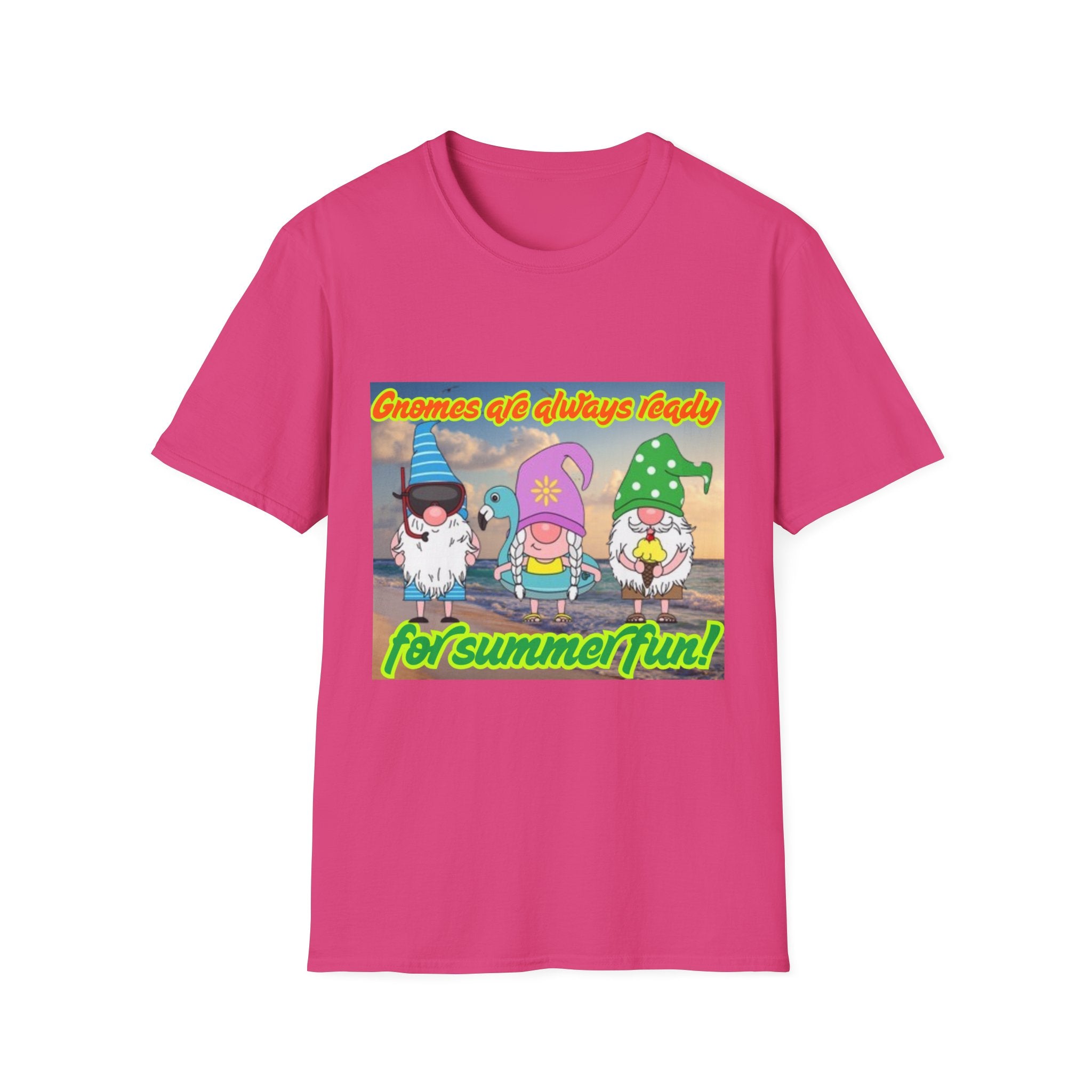Gnomes Are Always Ready For Summer Fun! Unisex Softstyle T-Shirt