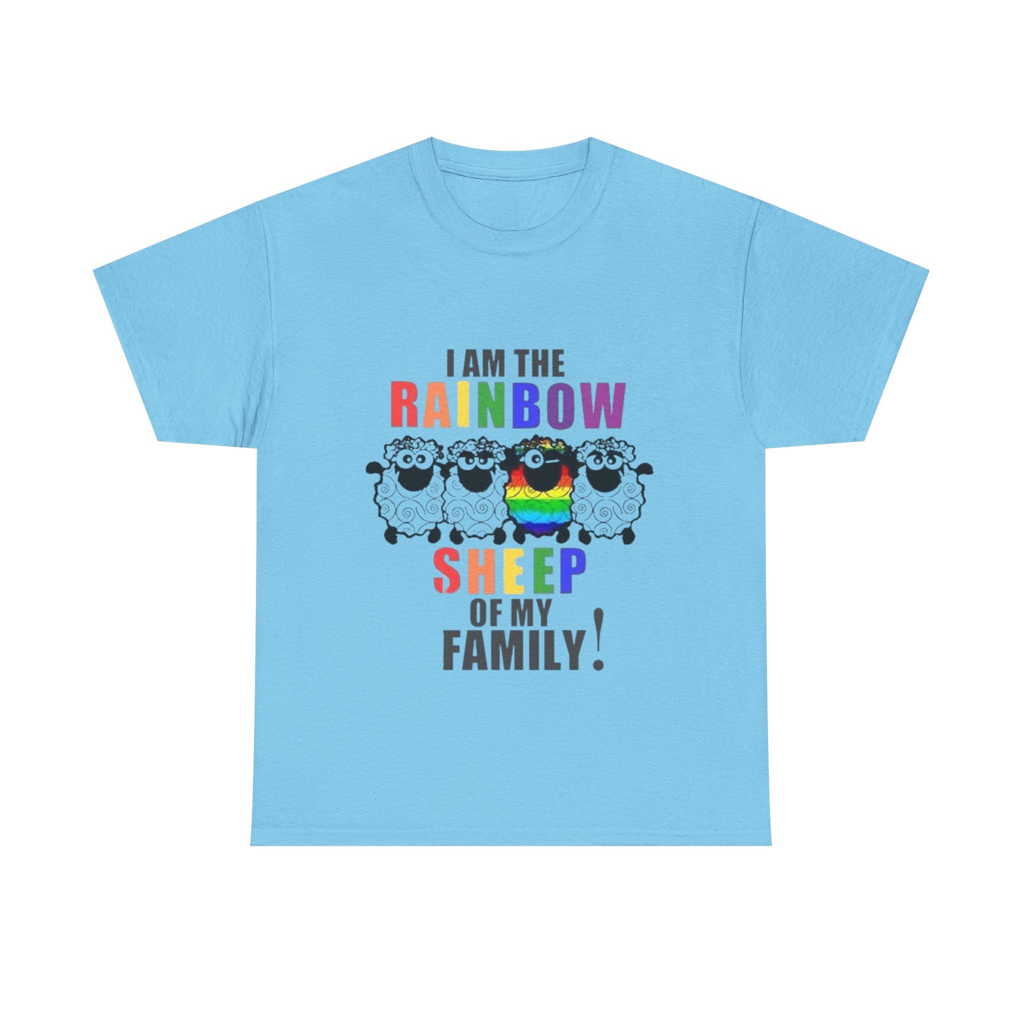 I Am The Rainbow Sheep Of My Family Unisex Heavy Cotton T-Shirt