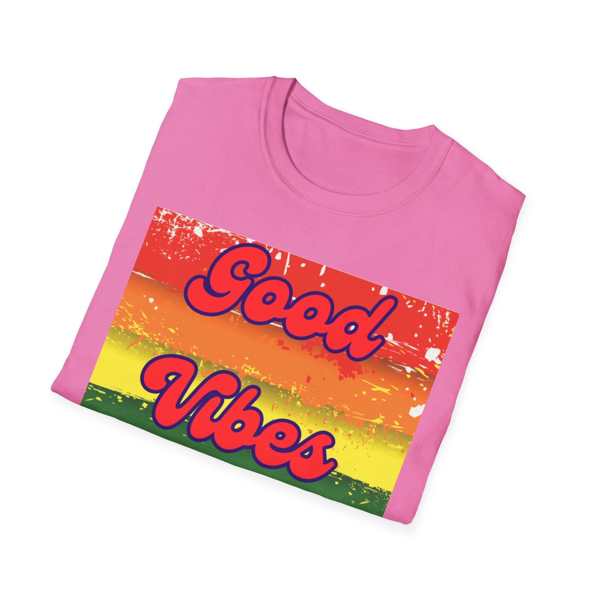 Good Vibes Only Red Unisex Softstyle T-Shirt
