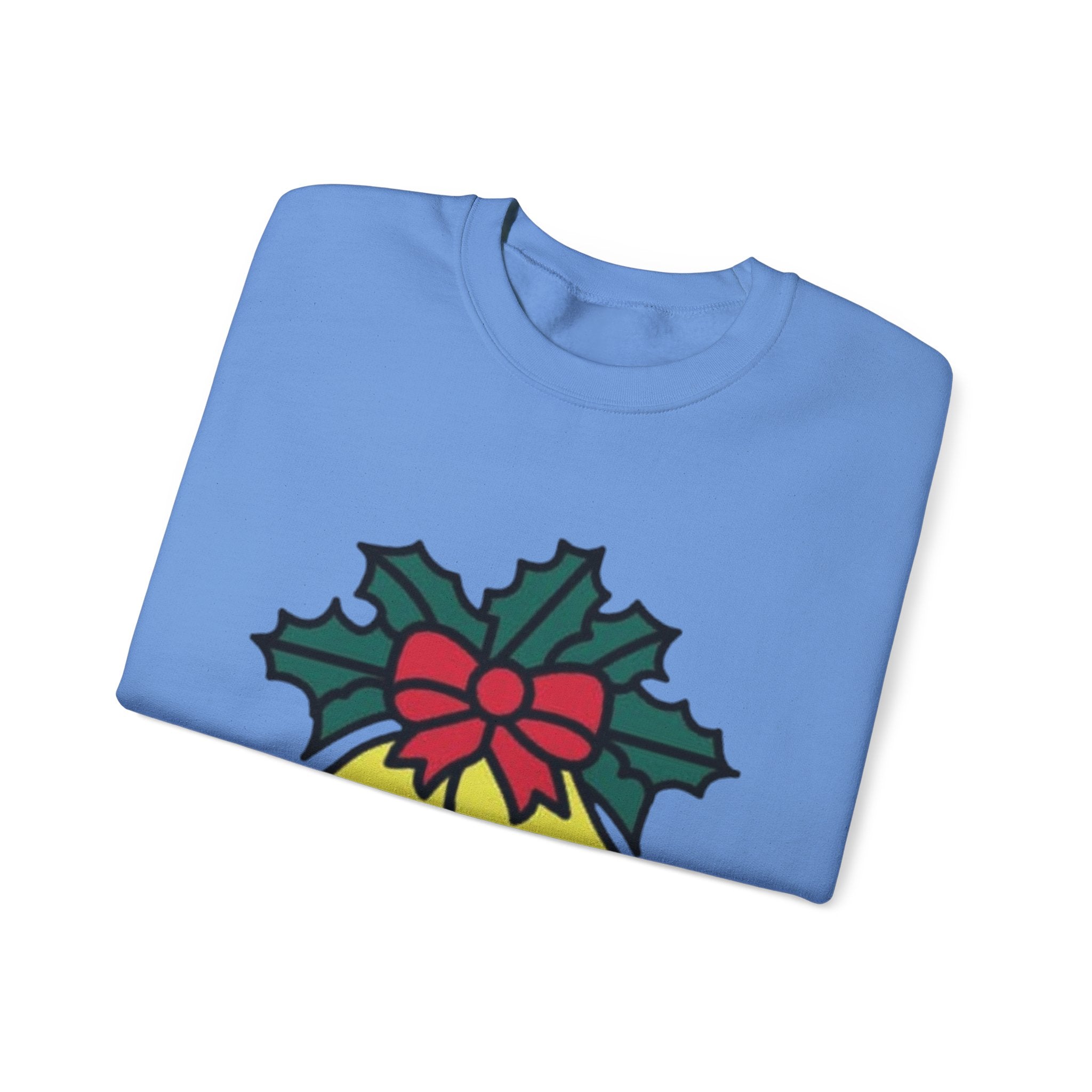 Festive Holiday Bells & Holly Unisex Heavy Blend™ Crewneck Sweatshirt