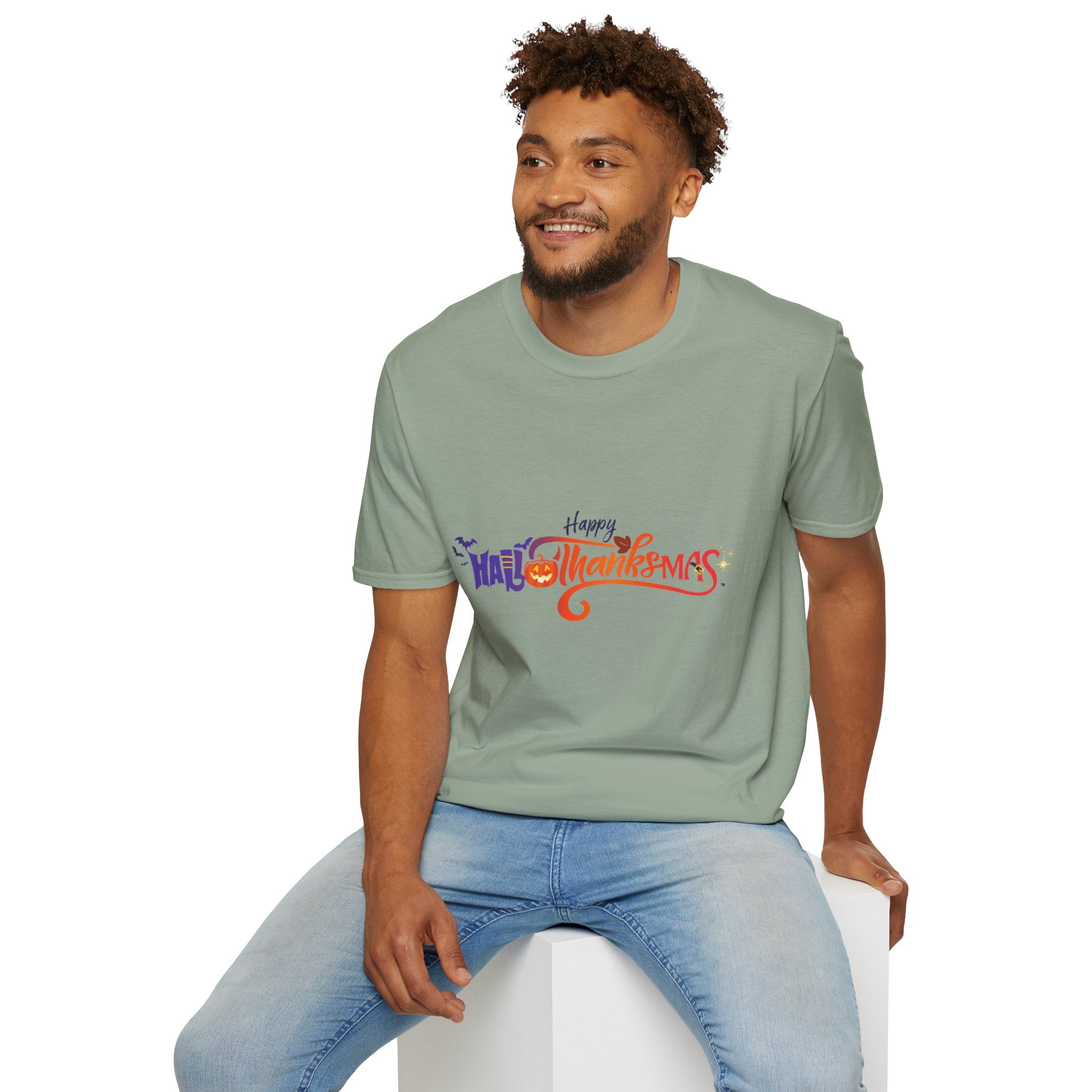 Happy Hallothanksmas Unisex Softstyle T-Shirt