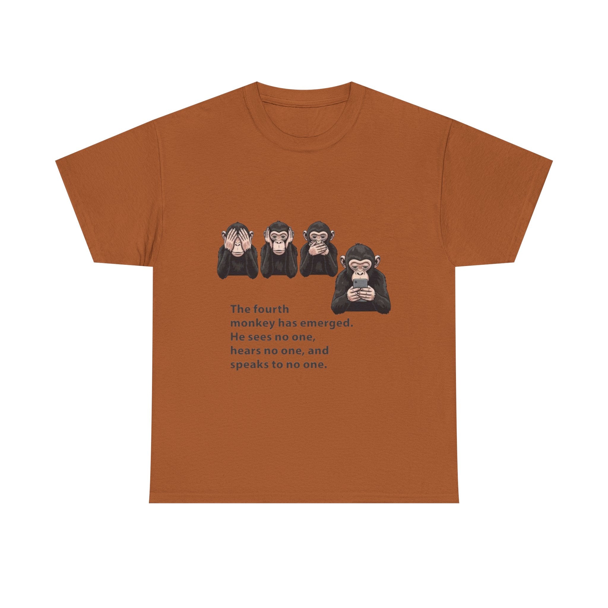 Four Monkeys Unisex Heavy Cotton T-Shirt