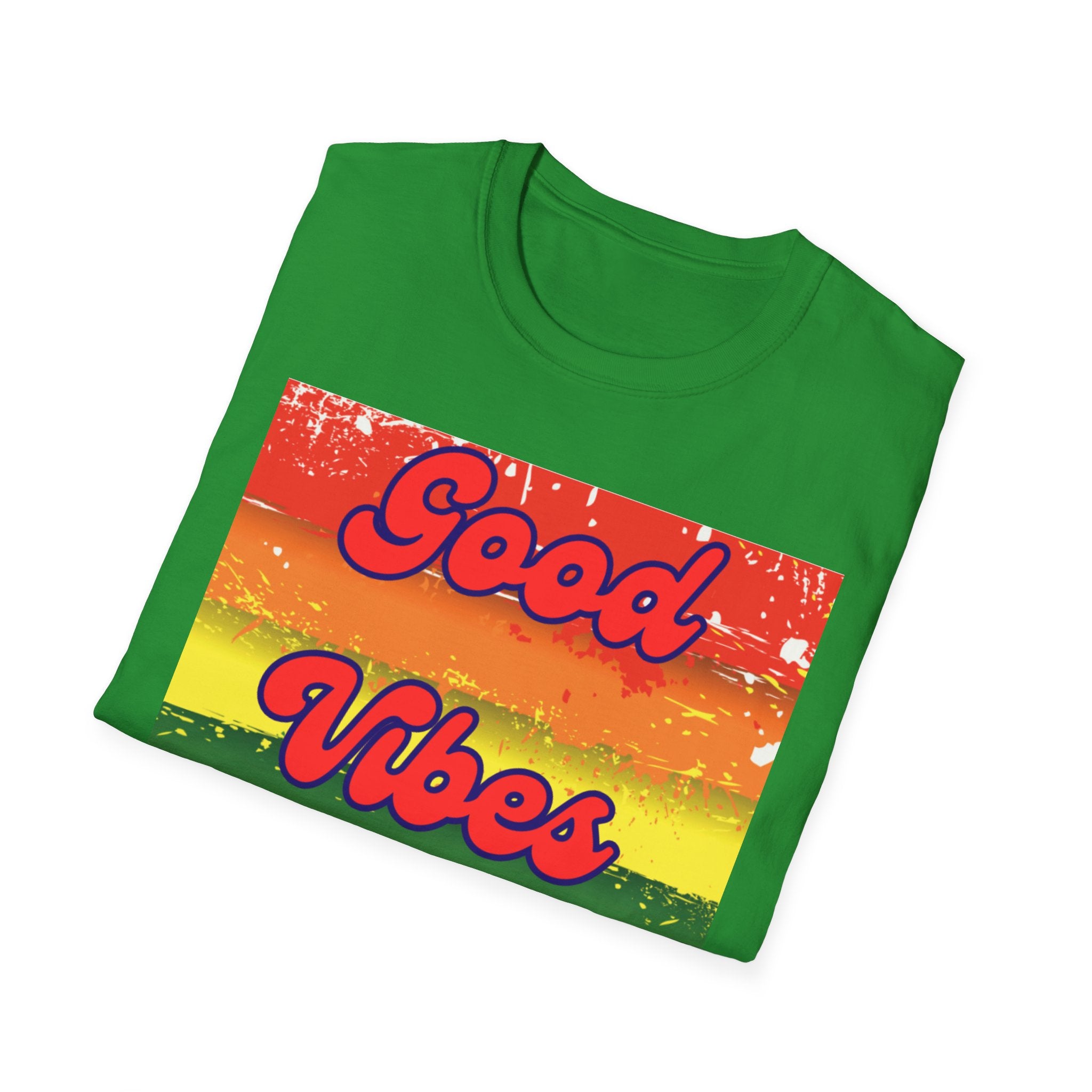 Good Vibes Only Red Unisex Softstyle T-Shirt