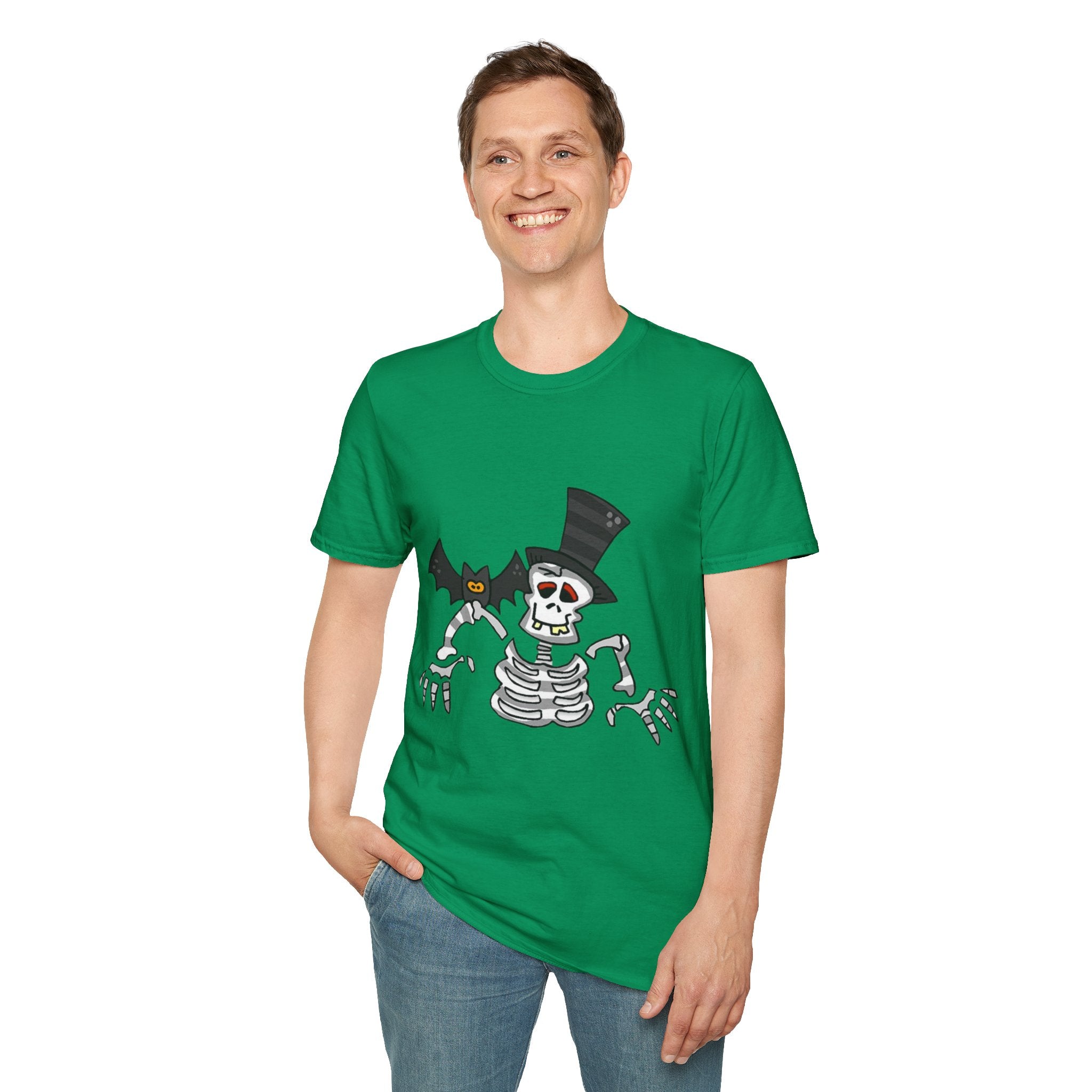 Halloween Skeleton Unisex Softstyle T-Shirt