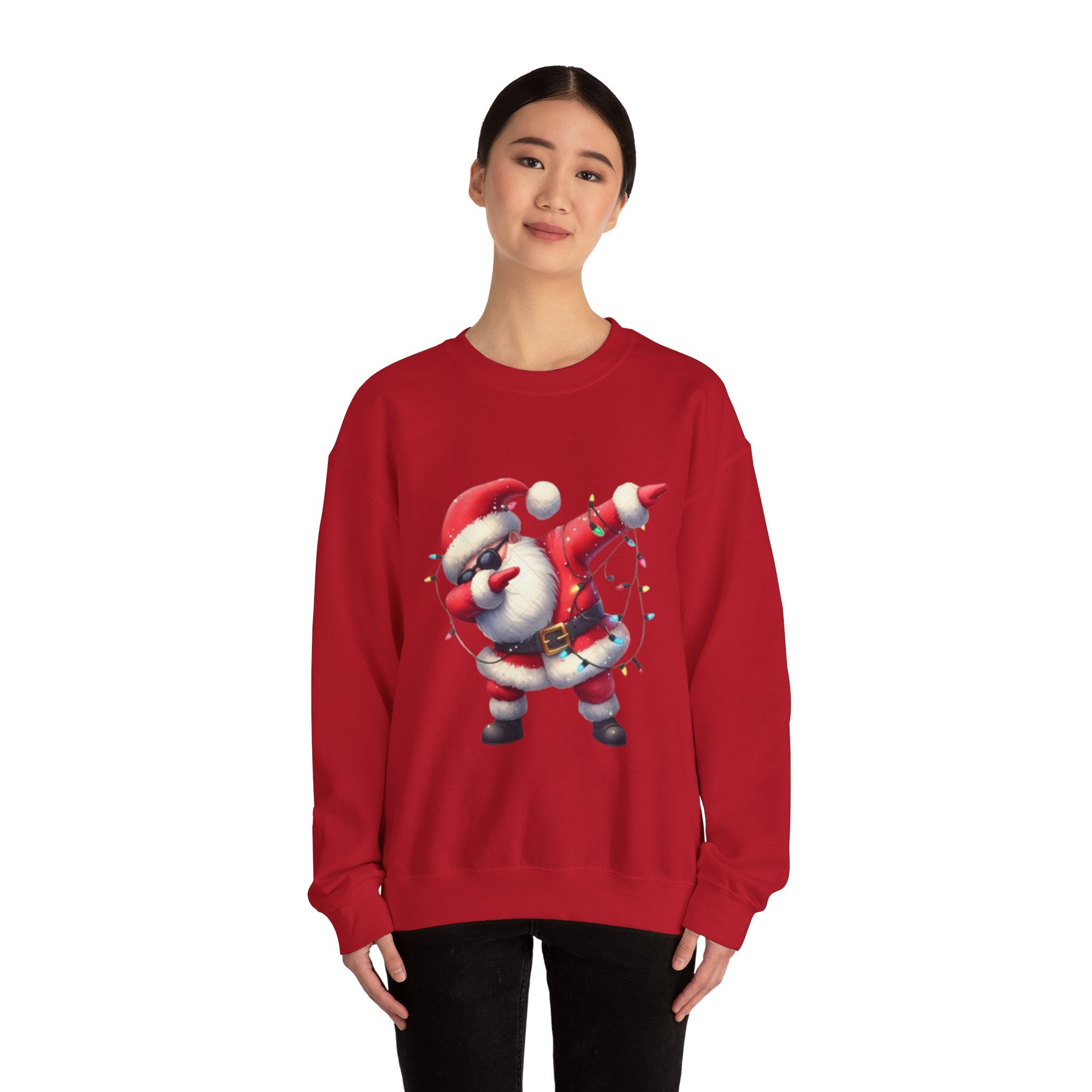 Santa Dabbing Unisex Heavy Blend™ Crewneck Sweatshirt