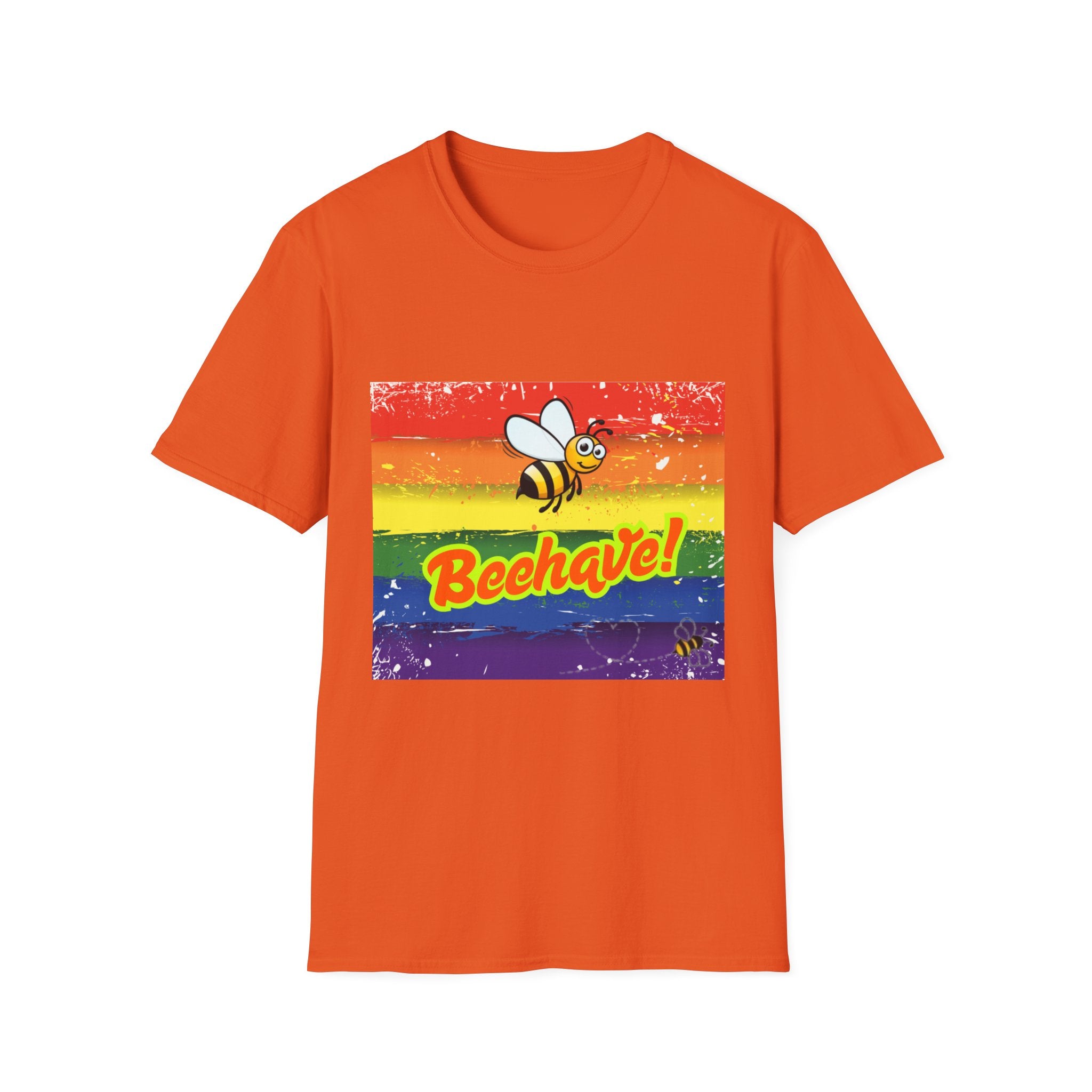 Beehave Rainbow Unisex Softstyle T-Shirt