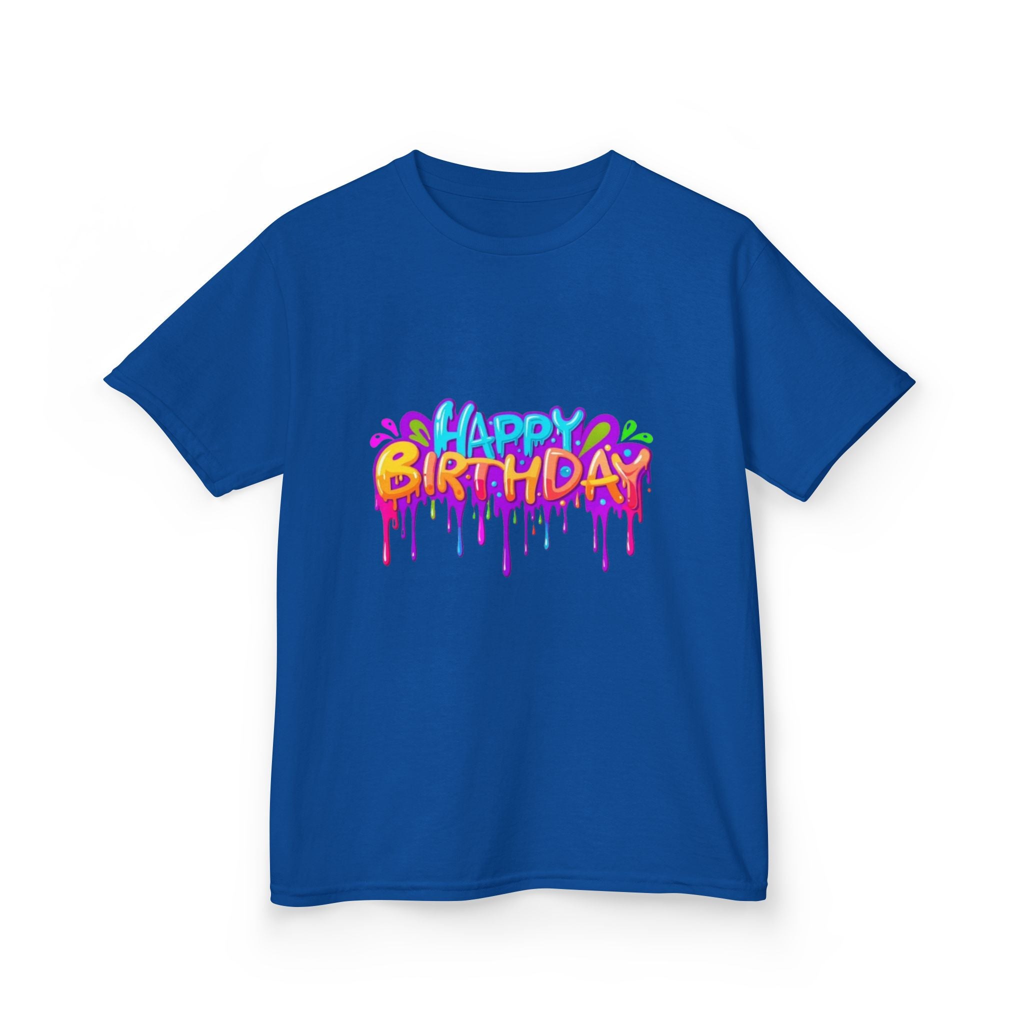Happy Birthday Kids Heavy Cotton™ Short Sleeve T-Shirt Personalize It!