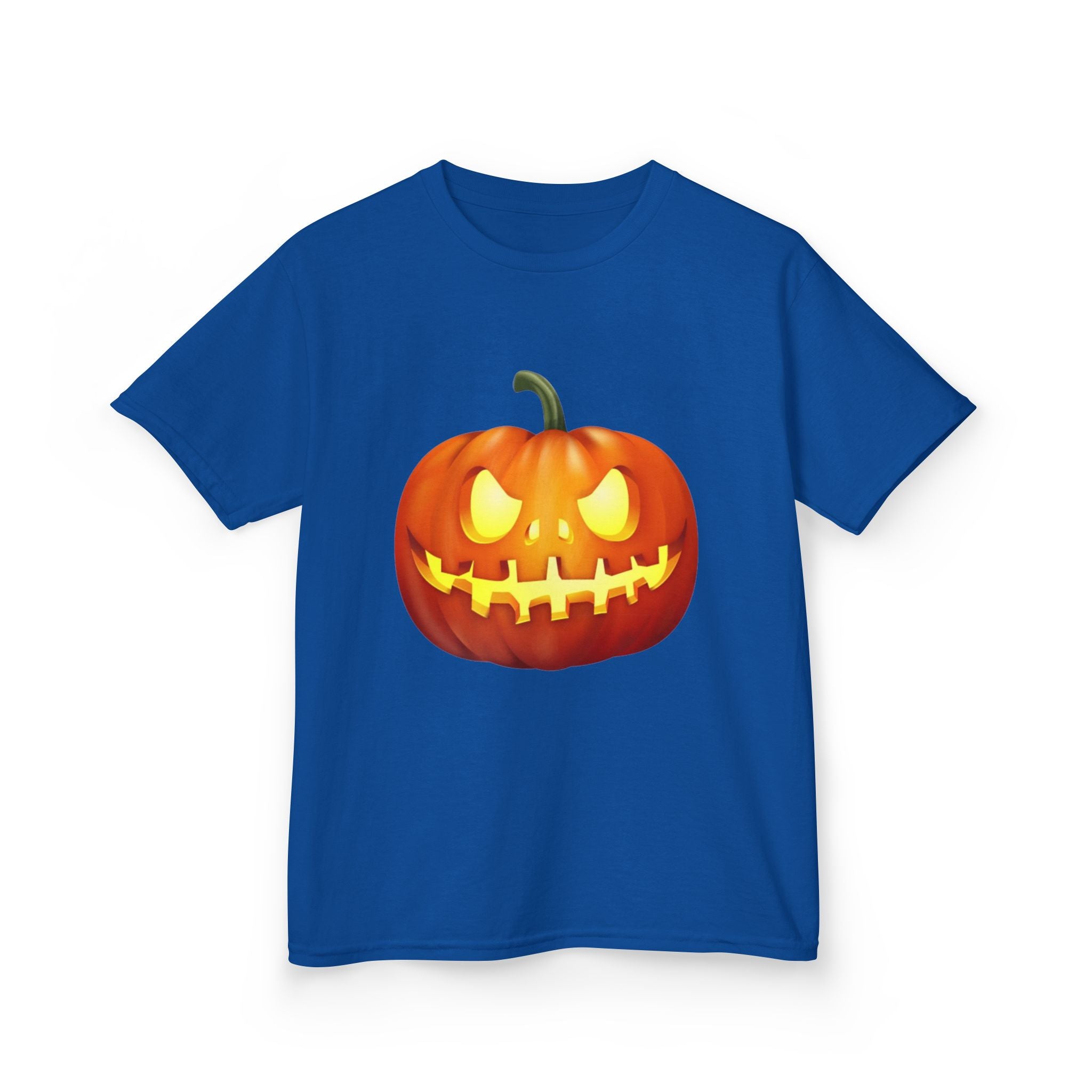Halloween Pumpkin Kids Heavy Cotton Short Sleeve T-Shirt