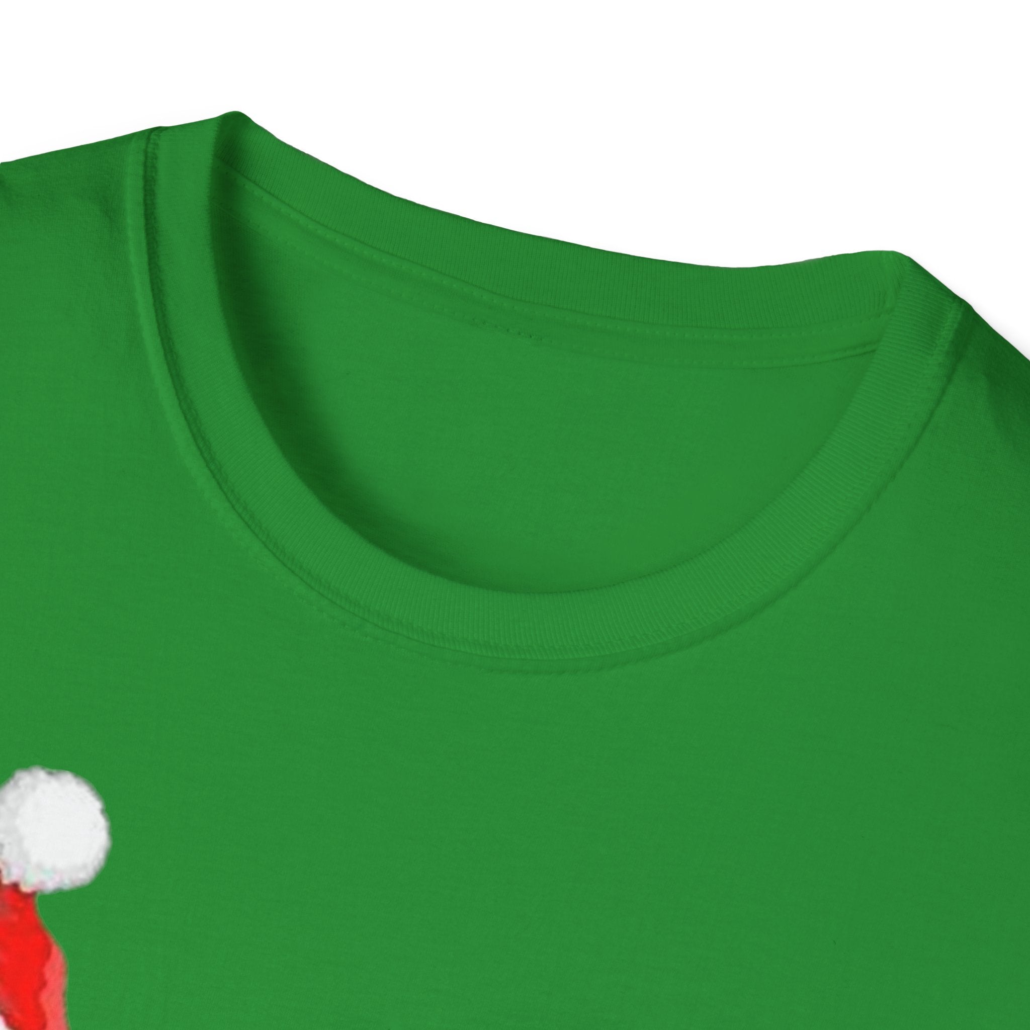 Christmas Santa and Reindeer Unisex Softstyle T-Shirt